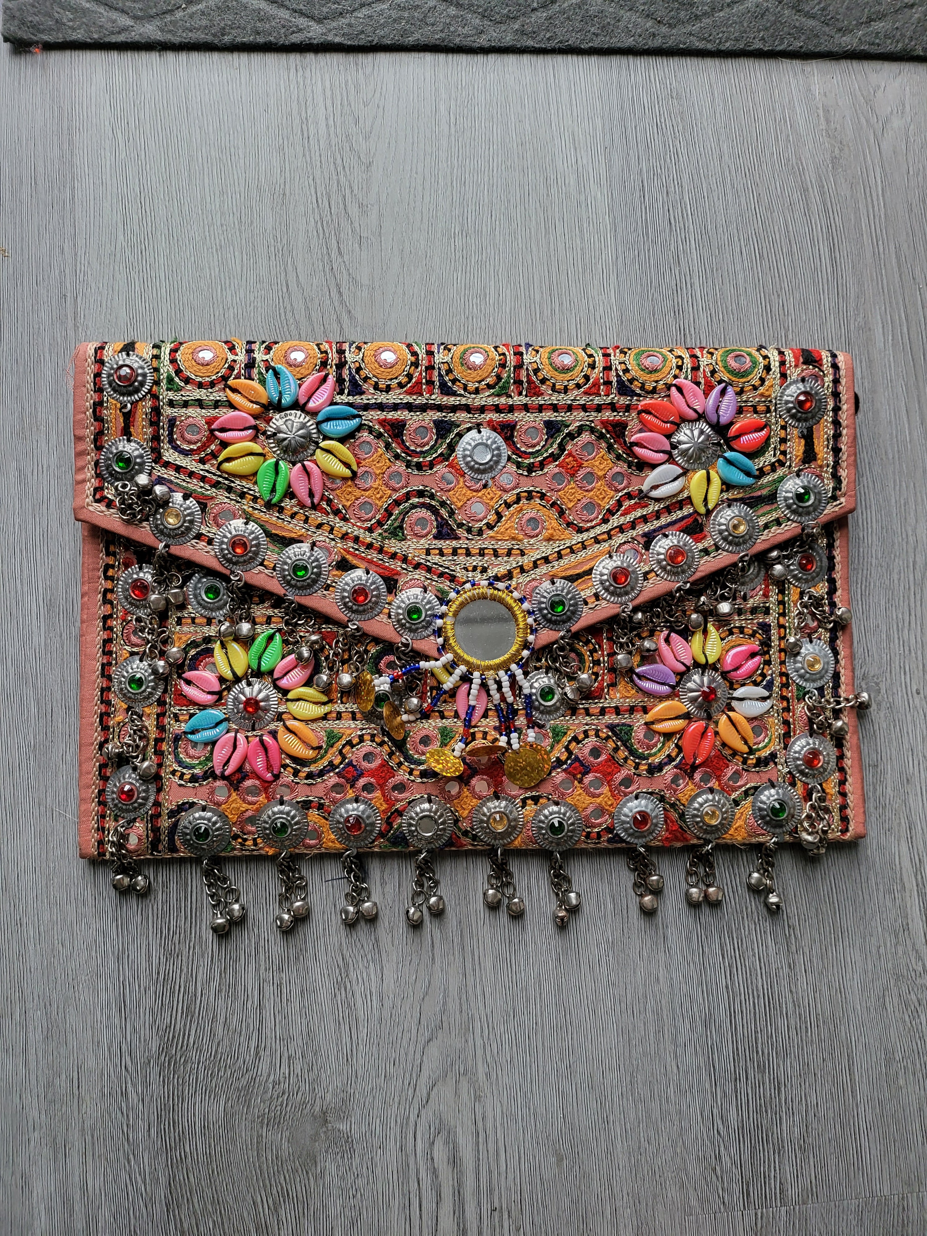 Light Mauve Handmade Kuchi Purse