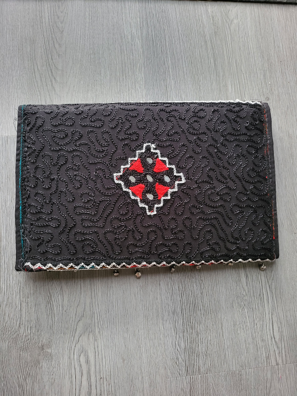 Black Handmade Kuchi Purse