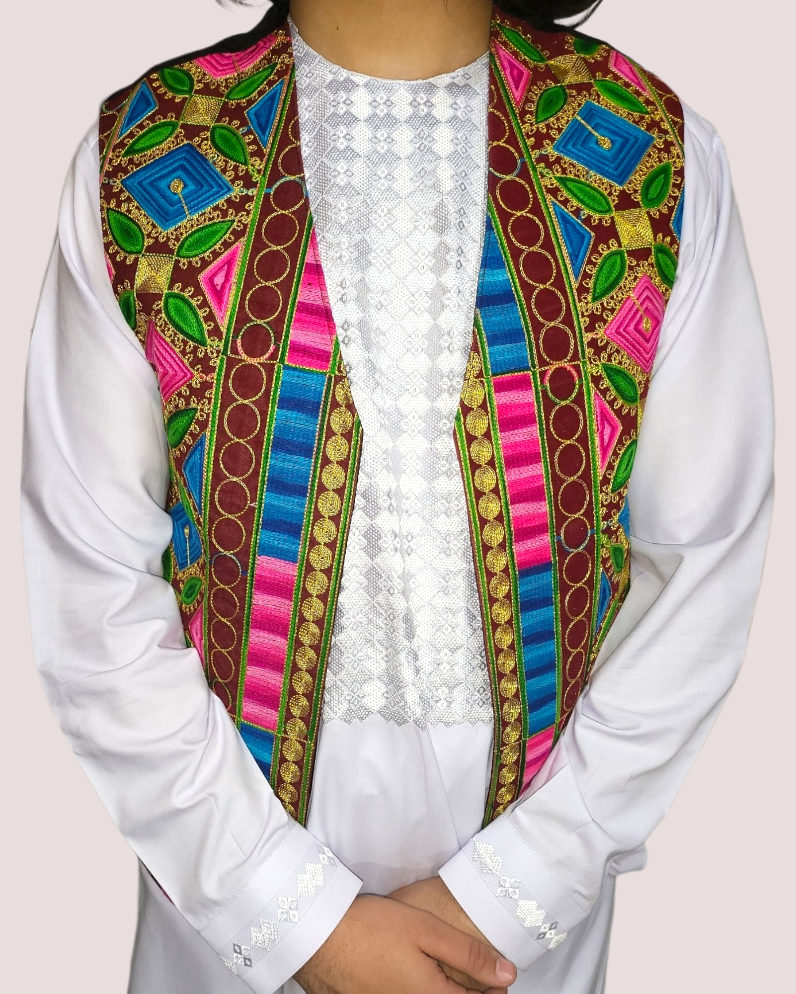 Embroidery Multi Vest
