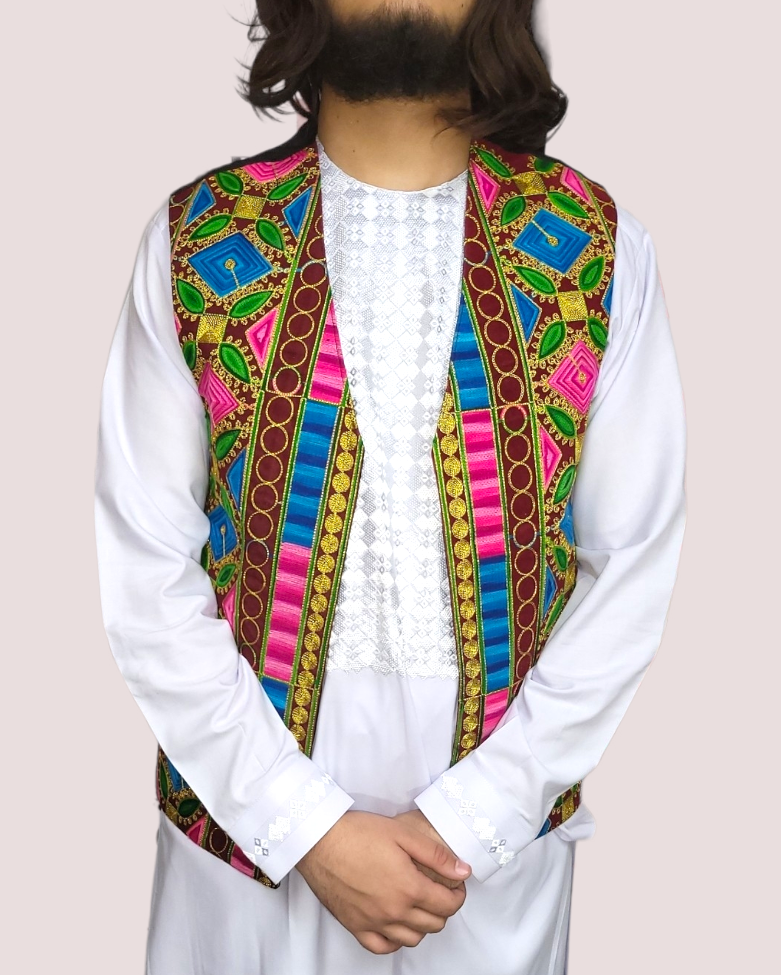 Embroidery Multi Vest