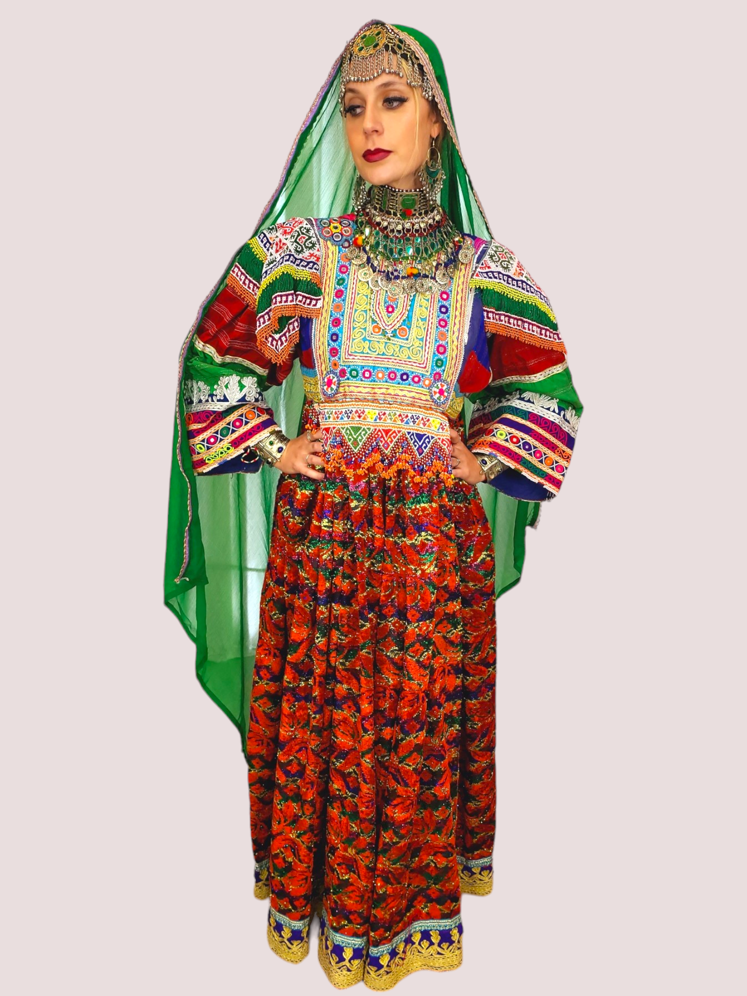 Gaach Bakhmal Kuchi Dress