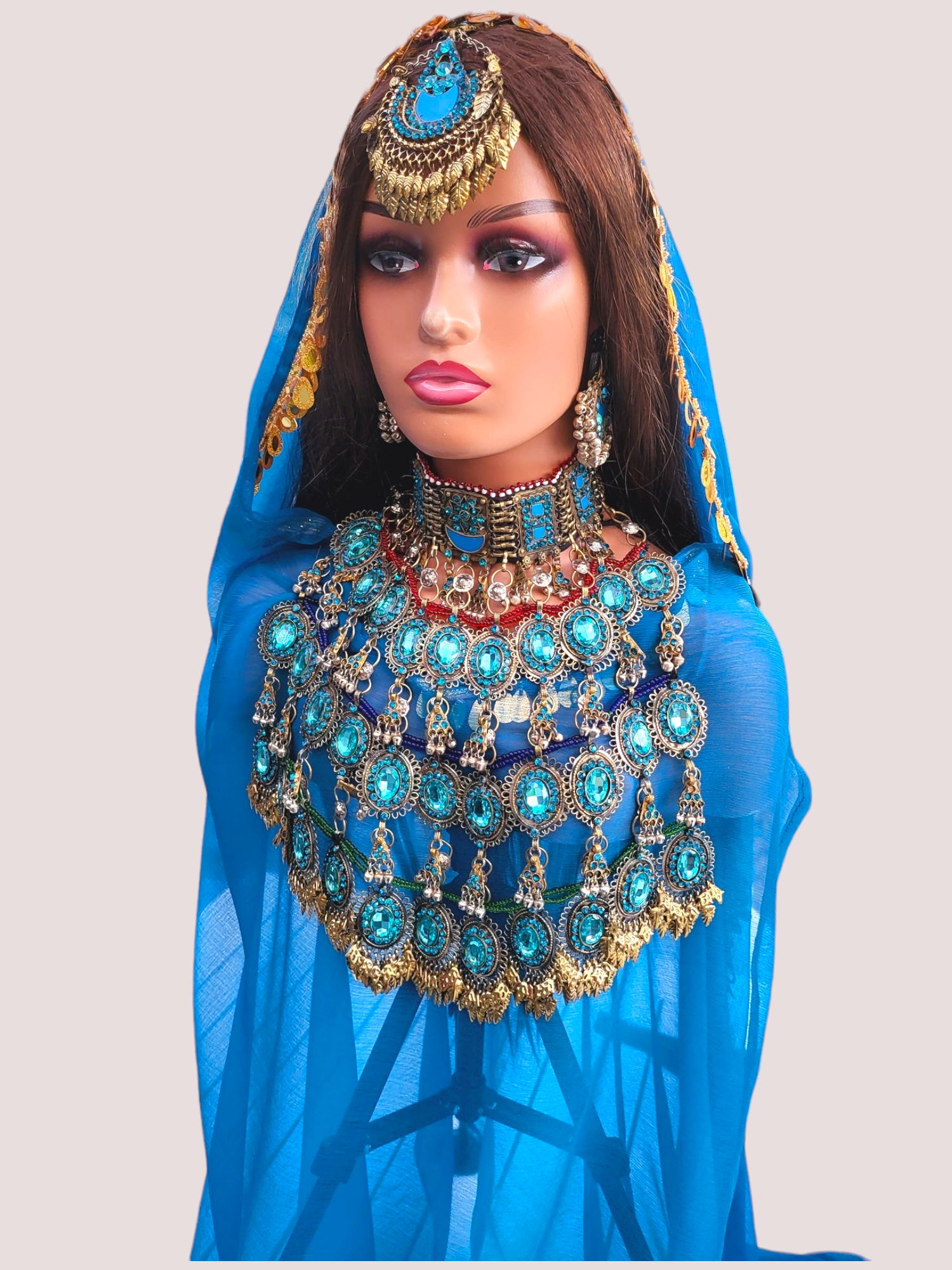 Light Blue Handmade Jewellery Set