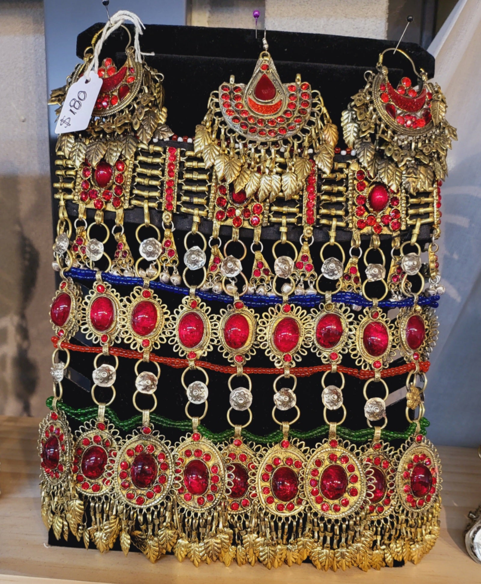 Red Handmade Jewellery Set