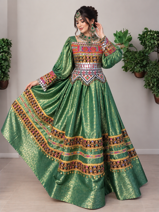 Green Bridal Dress