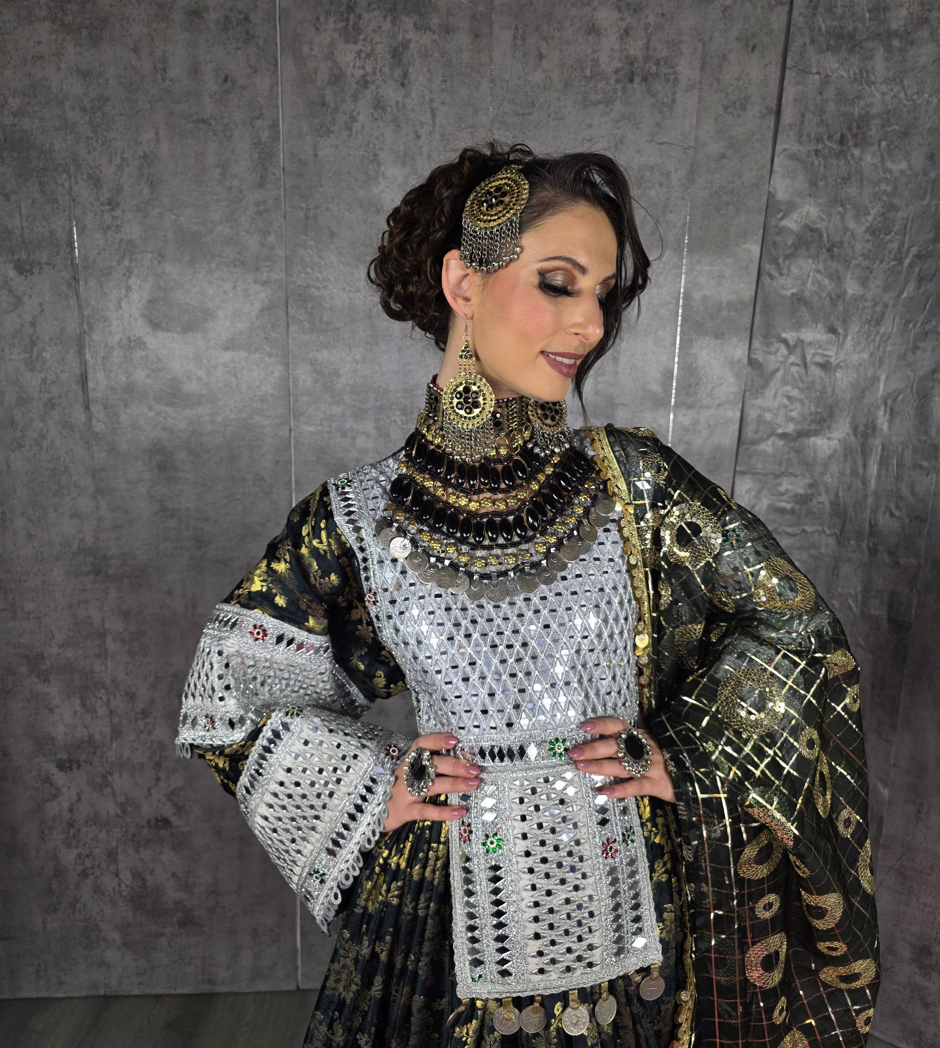 Banaras Mirror Dress