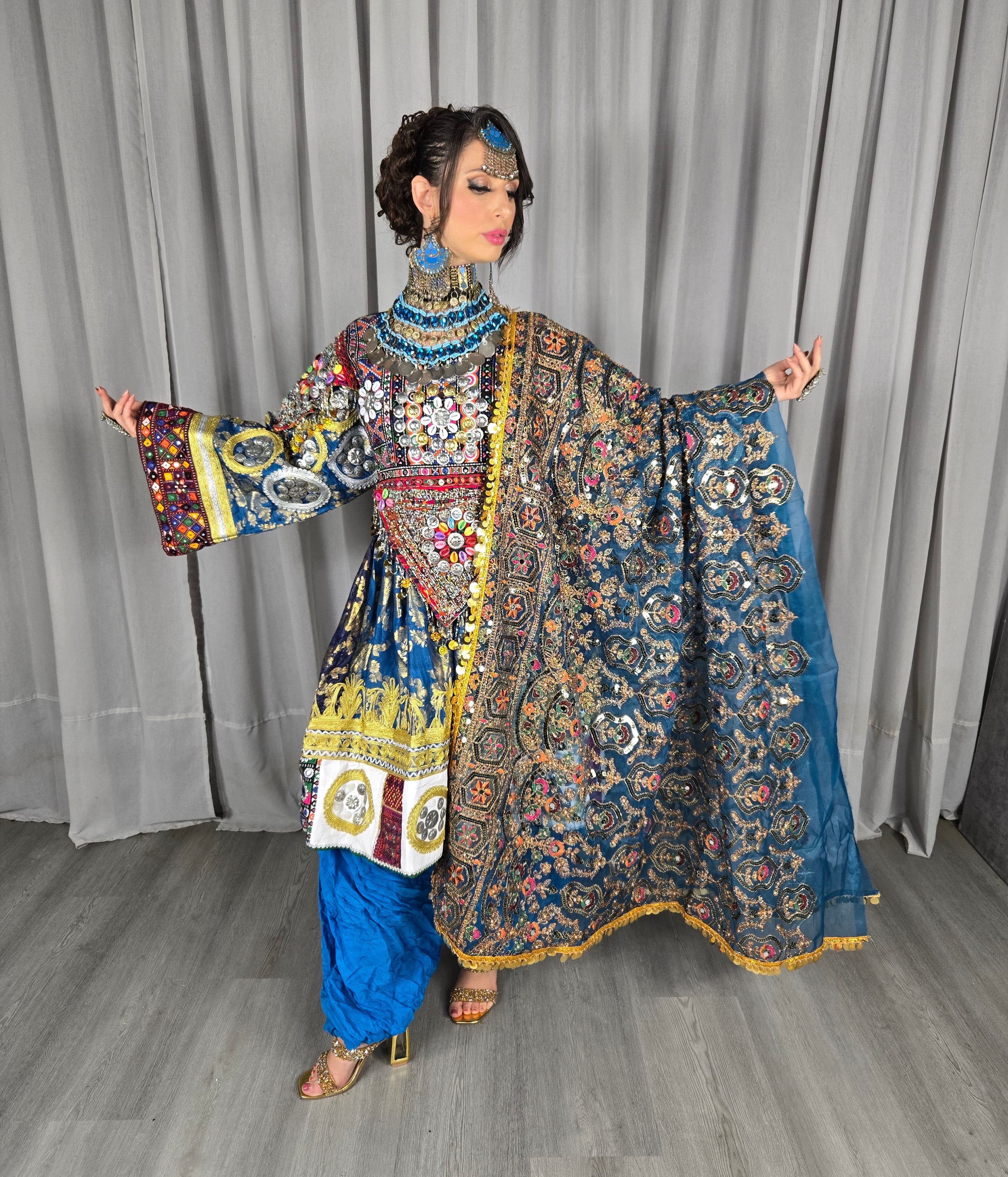 Plated Banaras Dress #8