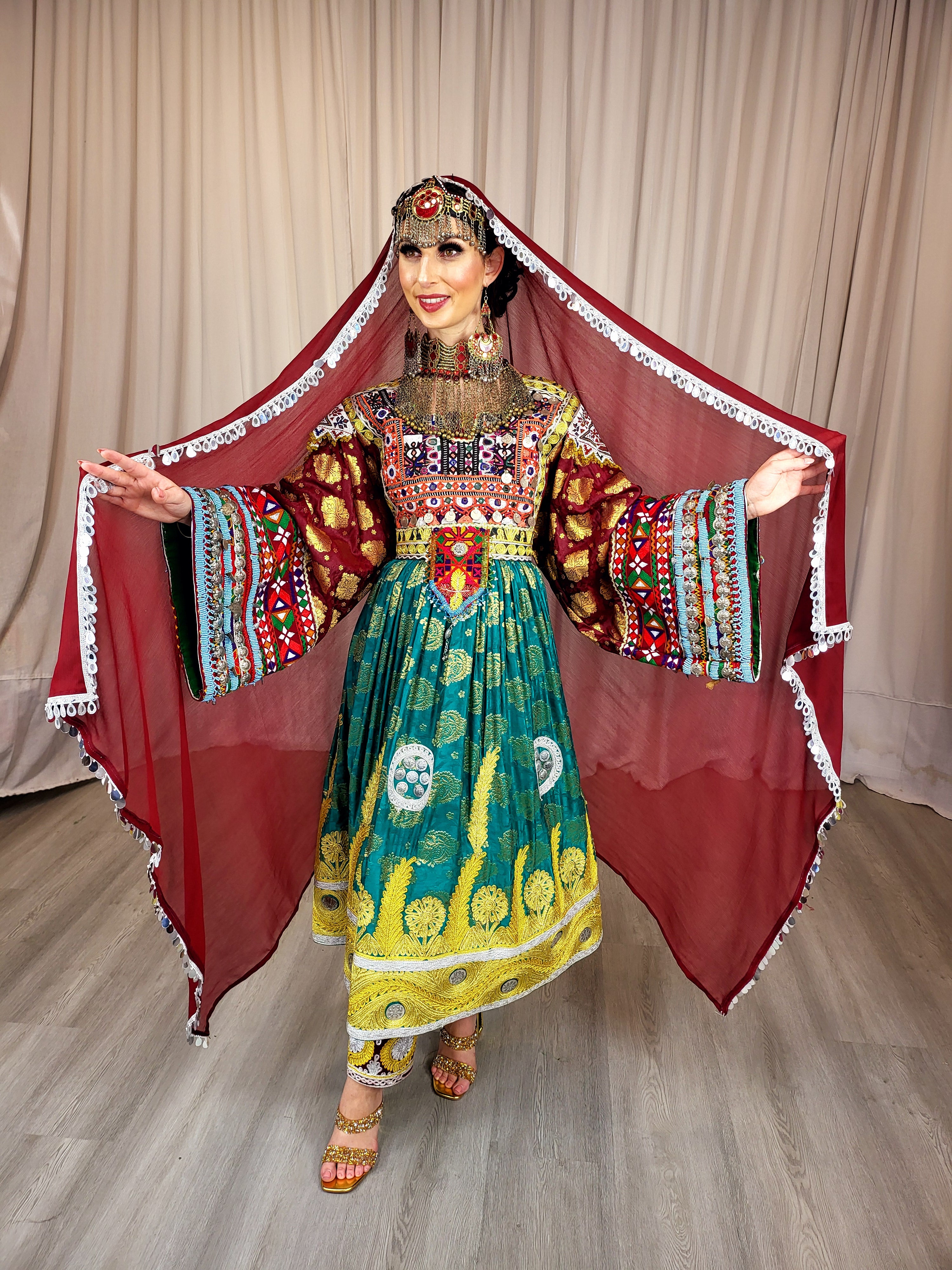 Zangali Maroon Dress