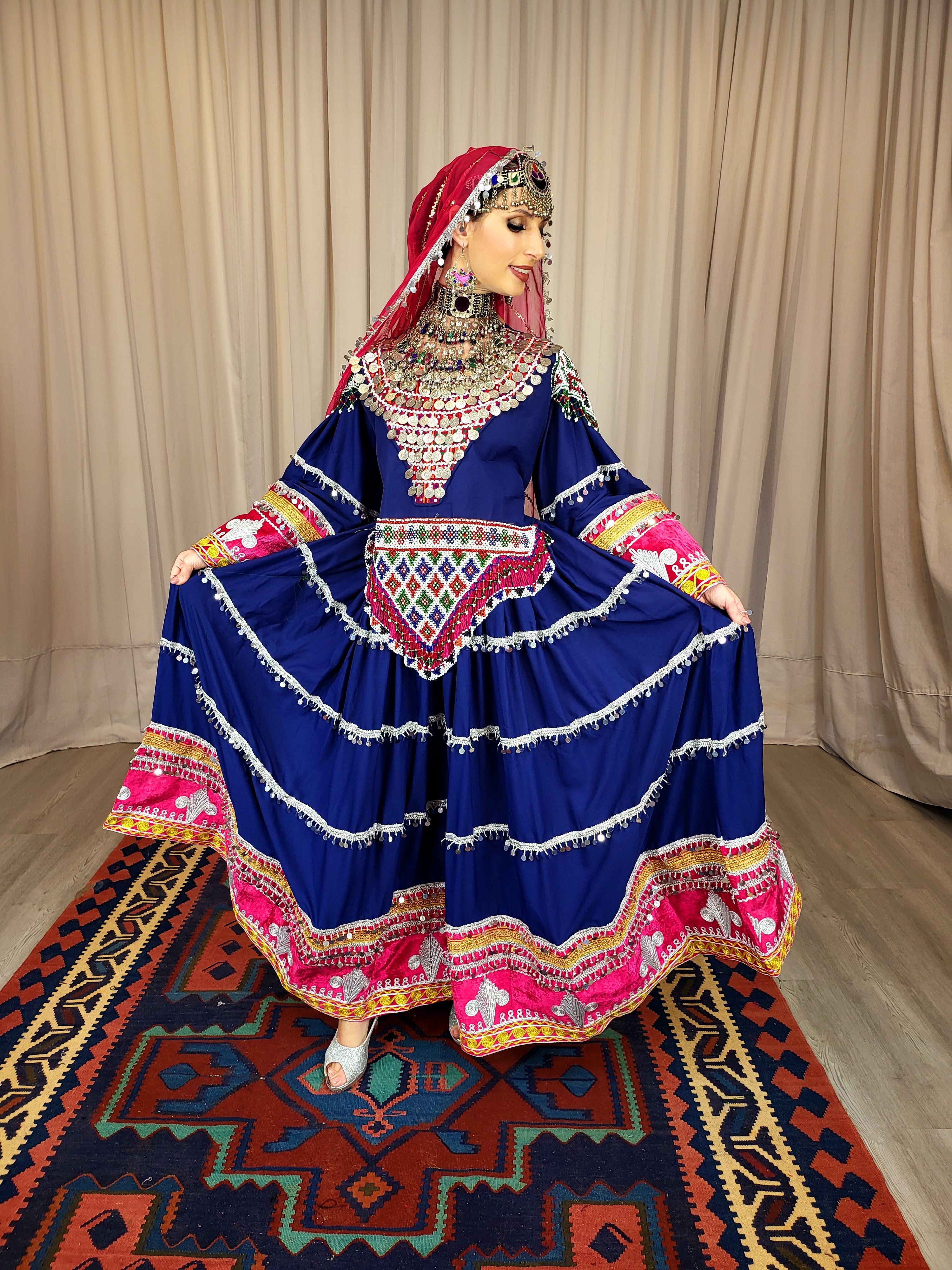 Navy Blue Coin Dress