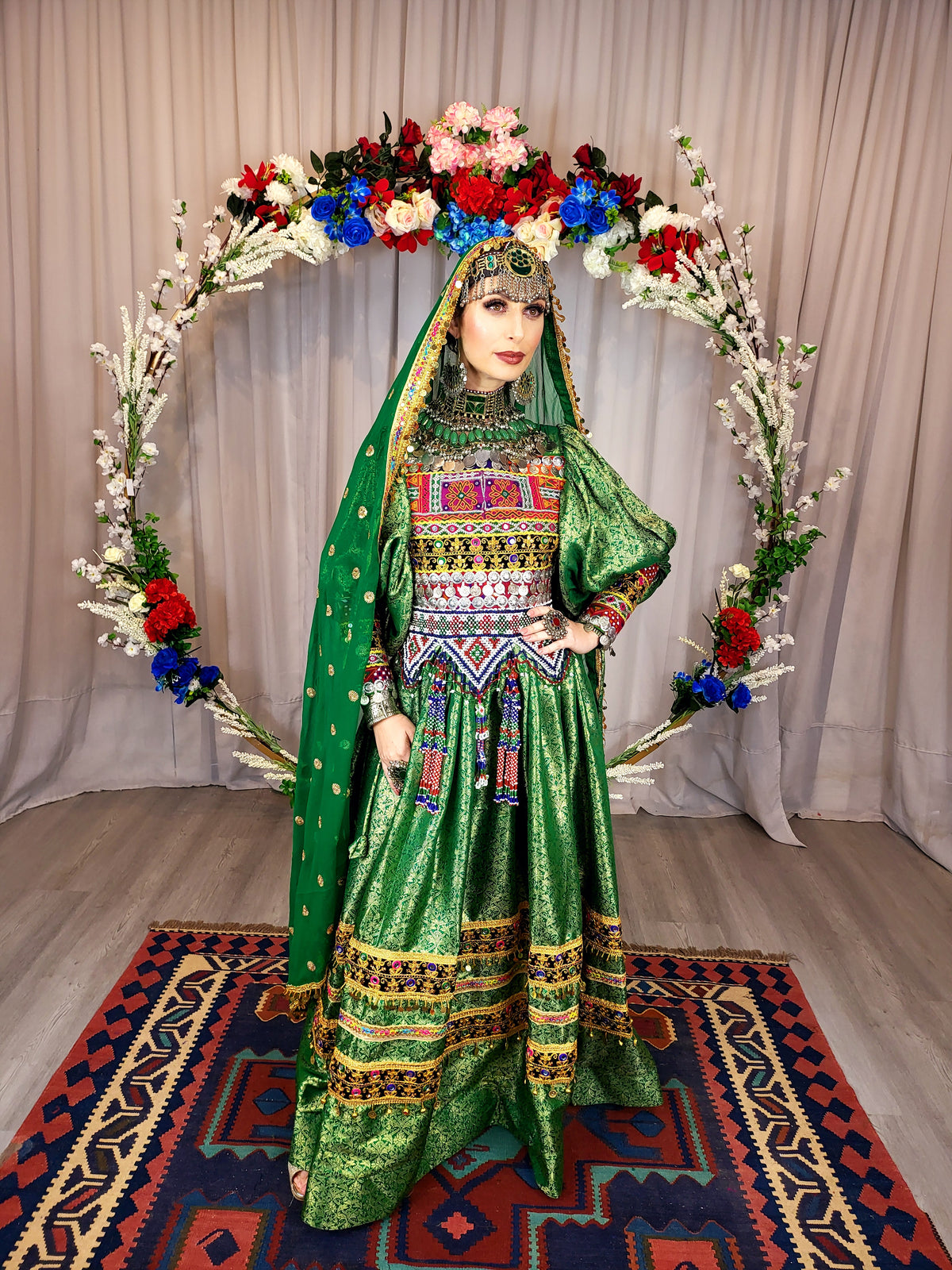 Green Bridal Dress