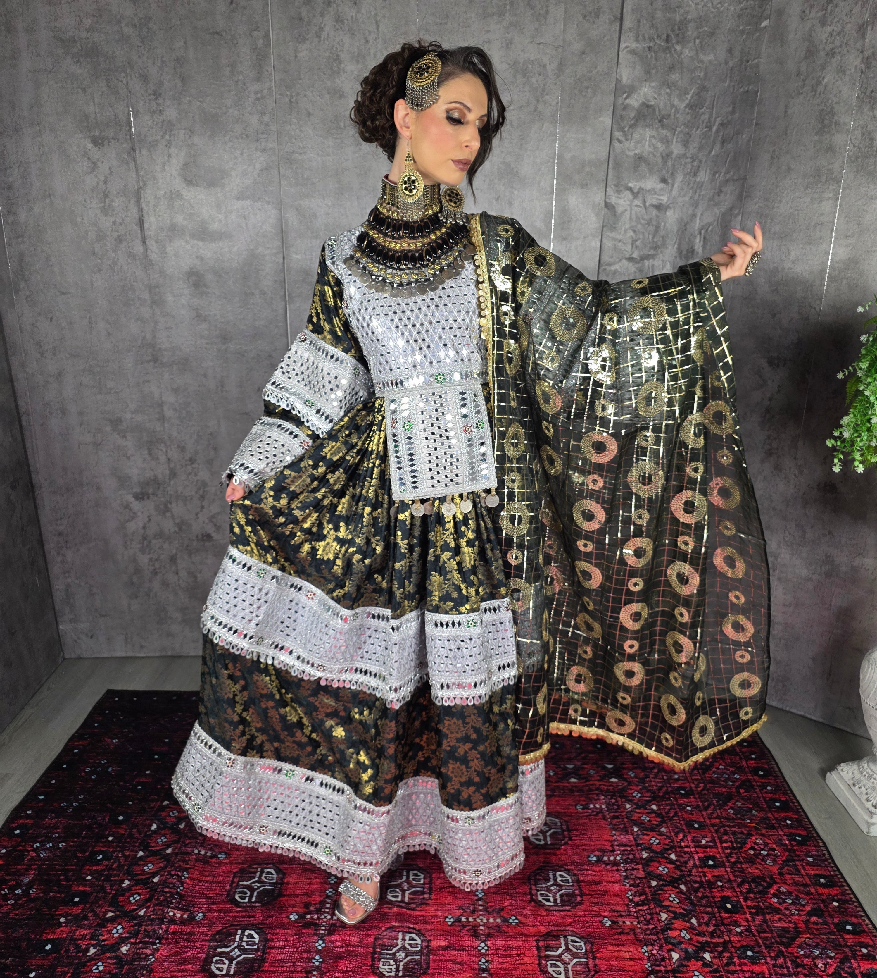 Banaras Mirror Dress