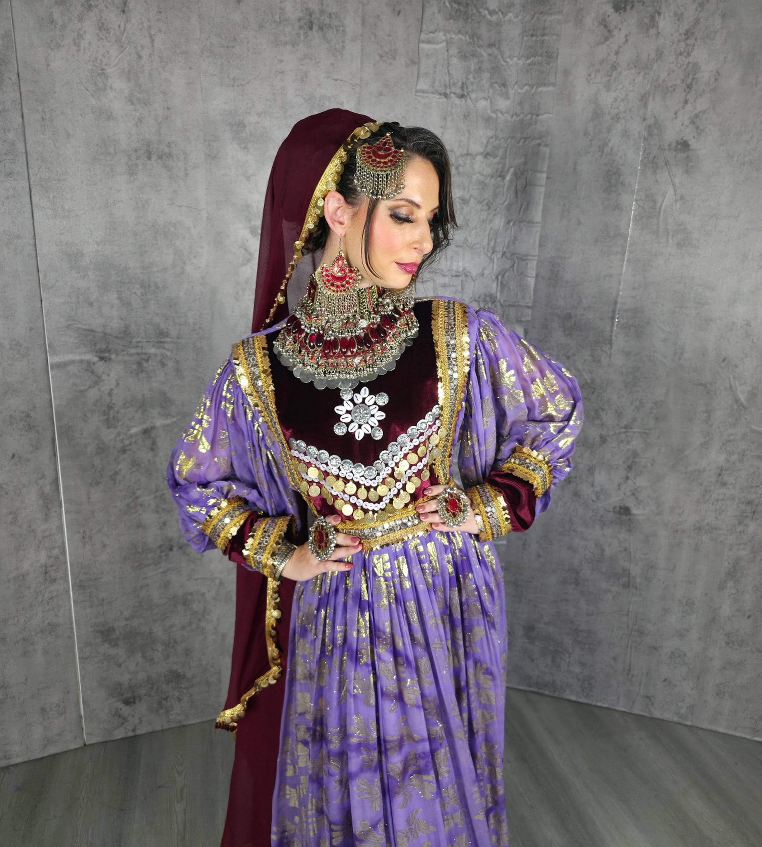 Purple/Maaroon Barosha