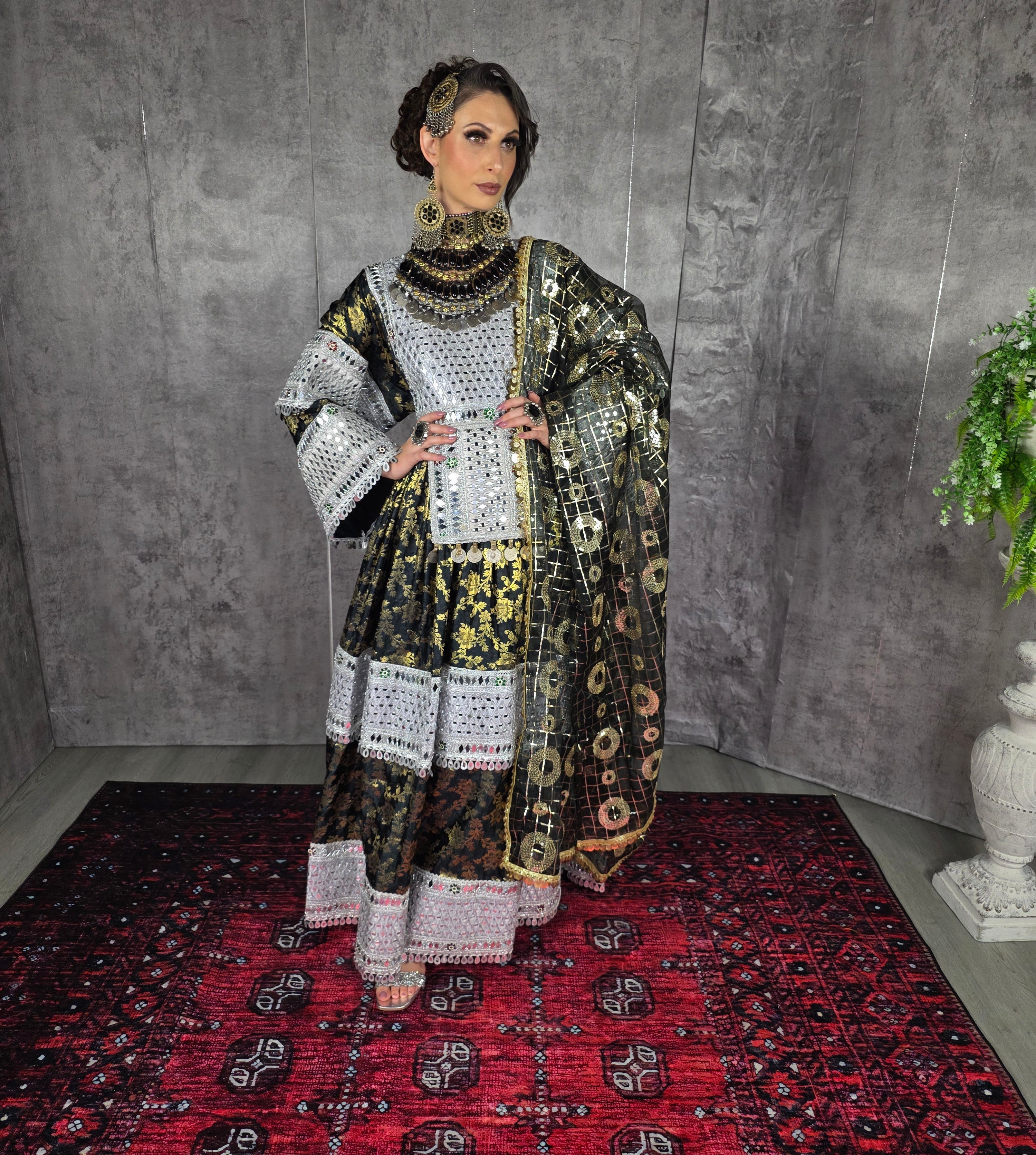 Banaras Mirror Dress