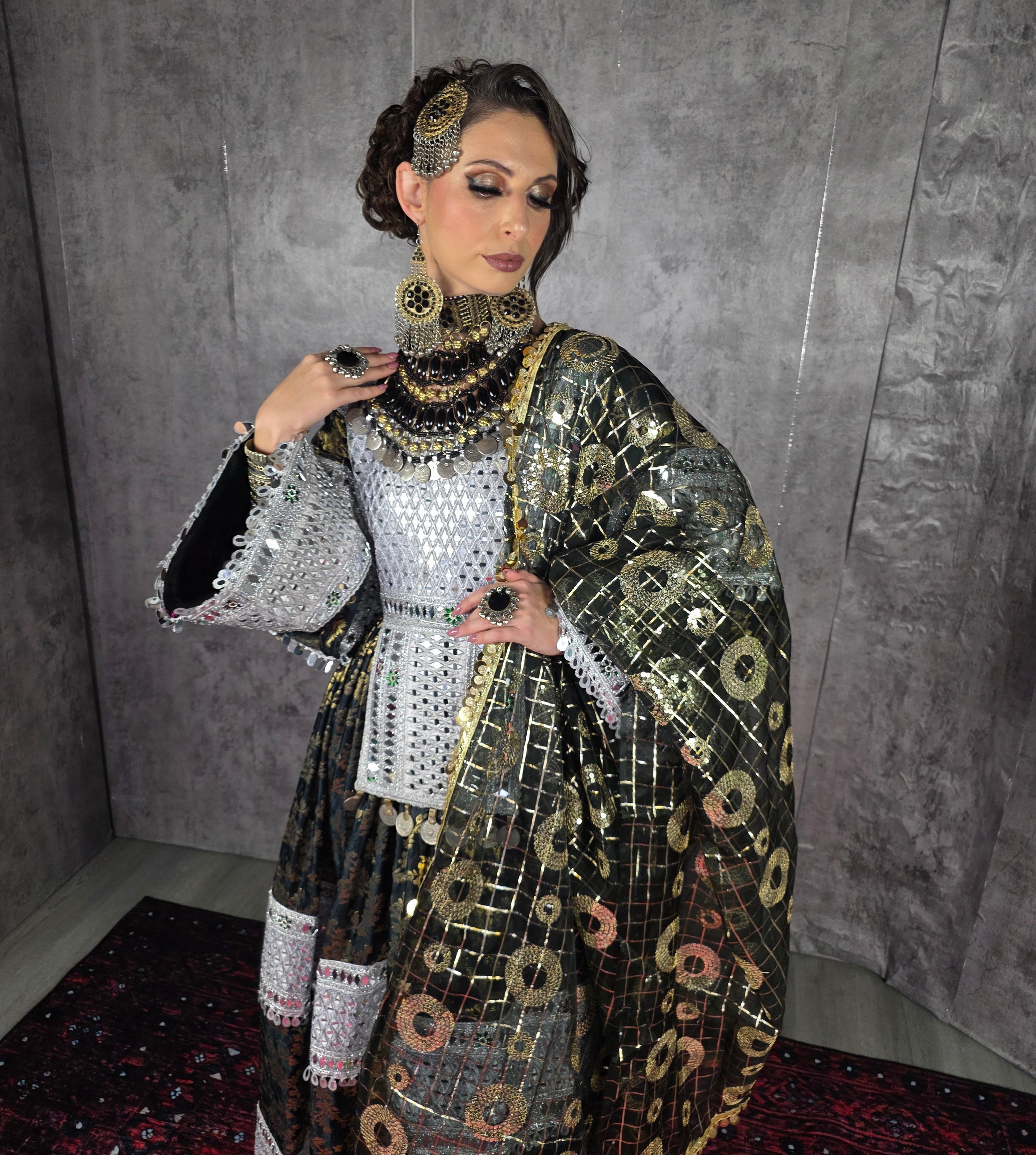 Banaras Mirror Dress