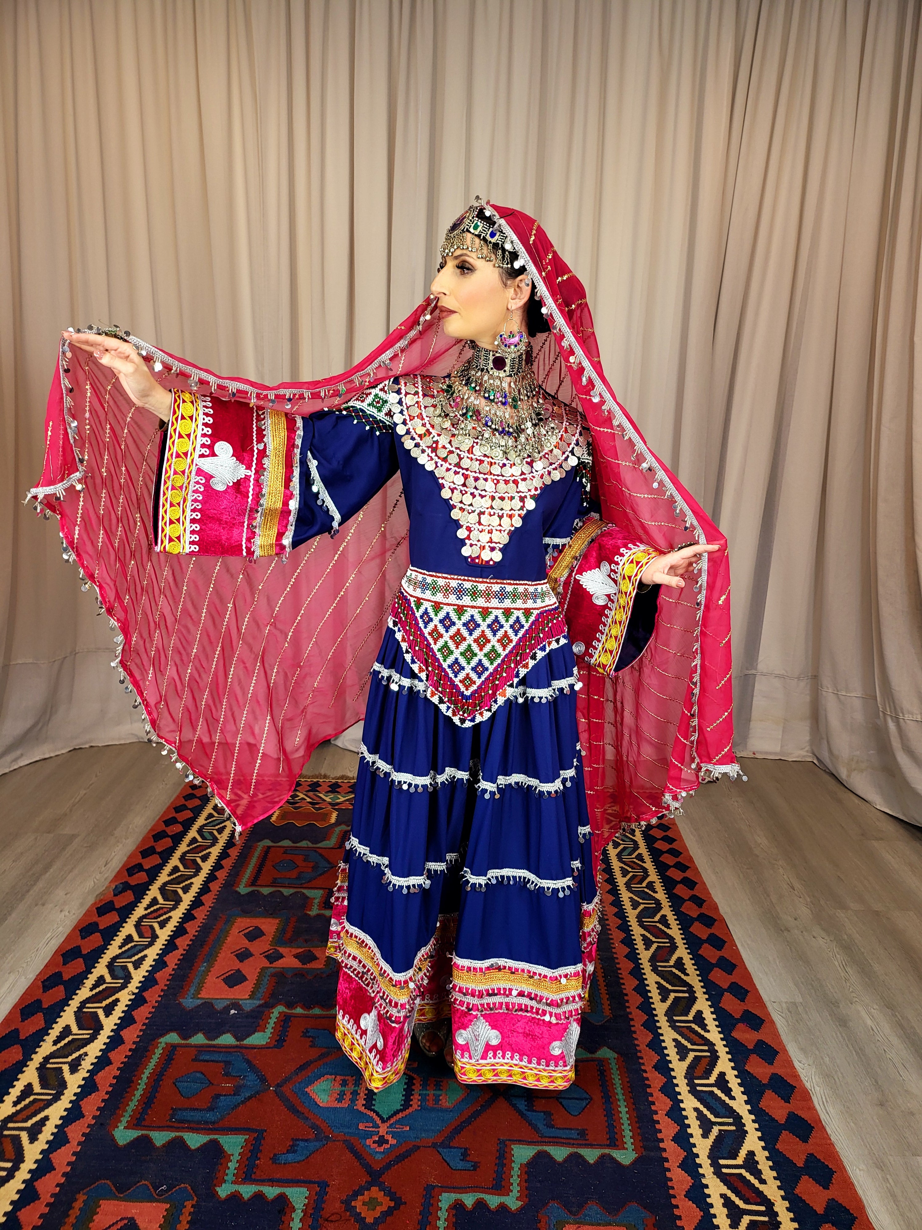 Navy Blue Coin Dress