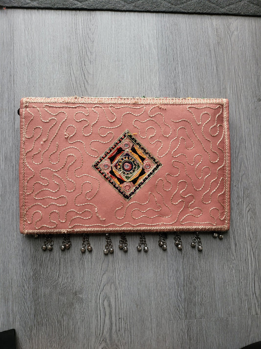 Light Mauve Handmade Kuchi Purse