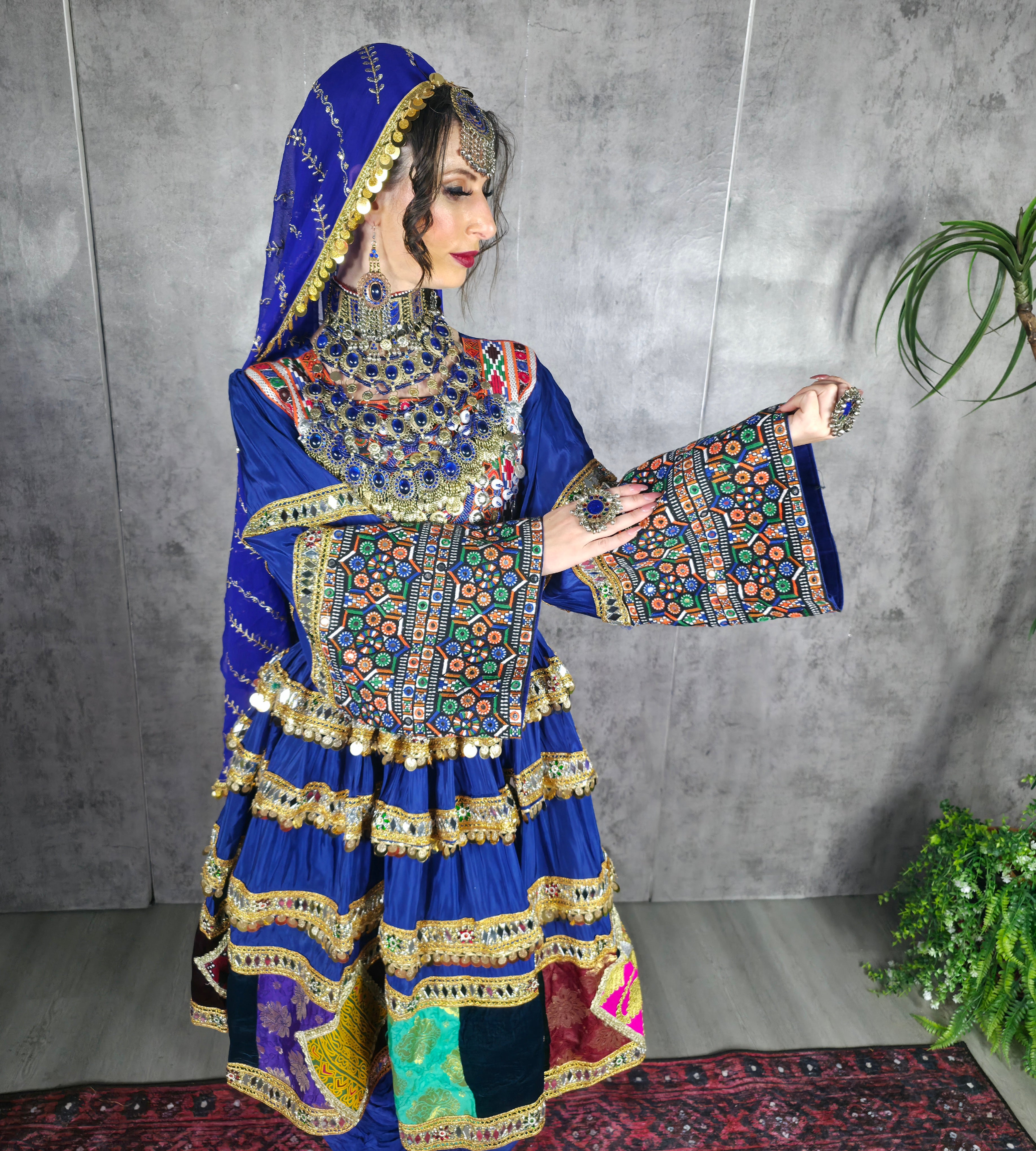 Blue Shisha Short Dress