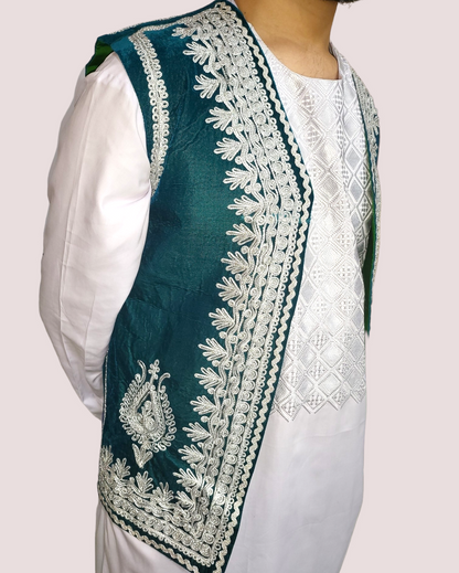 Torquoise Velvet Charma Dozi Vest