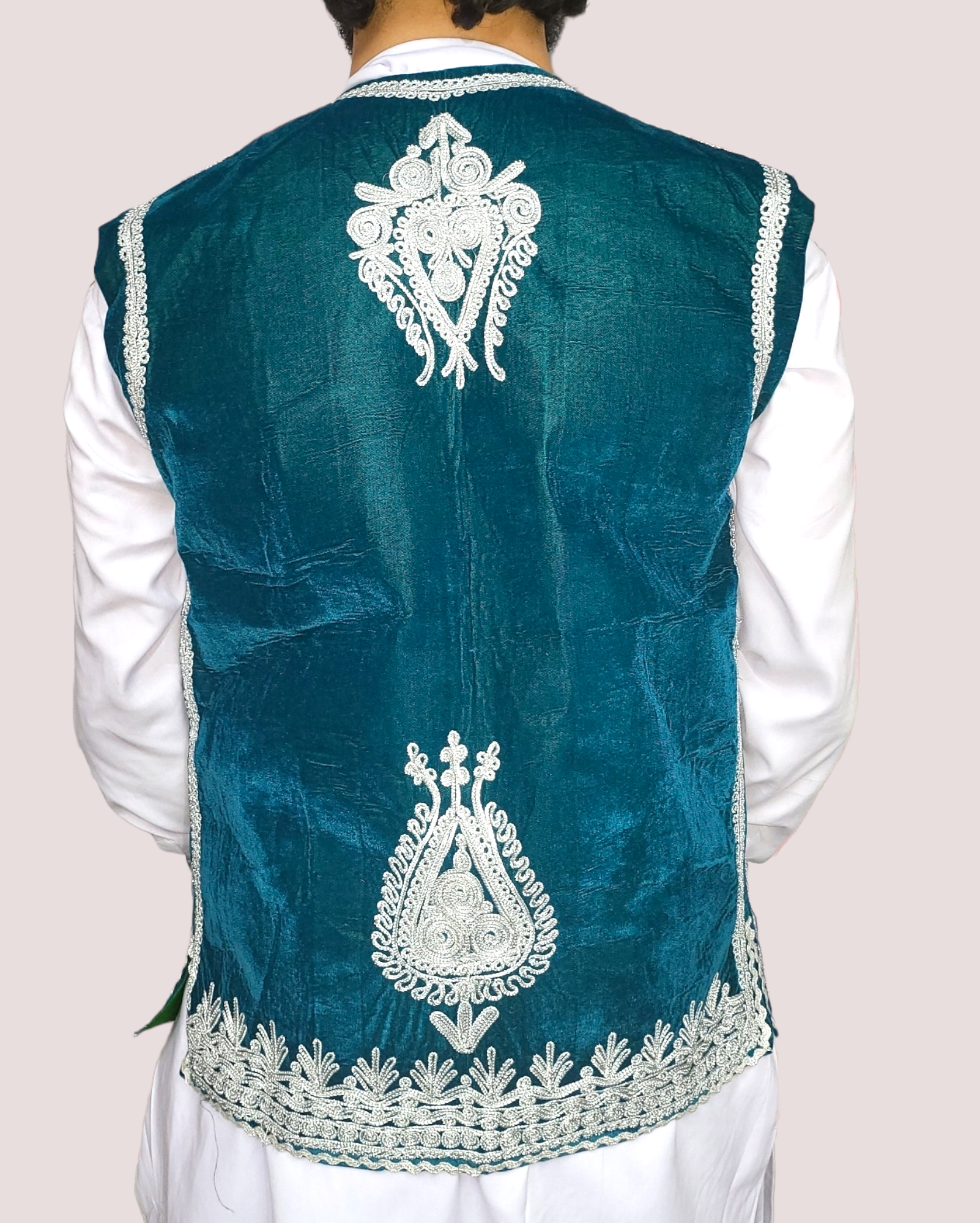 Torquoise Velvet Charma Dozi Vest