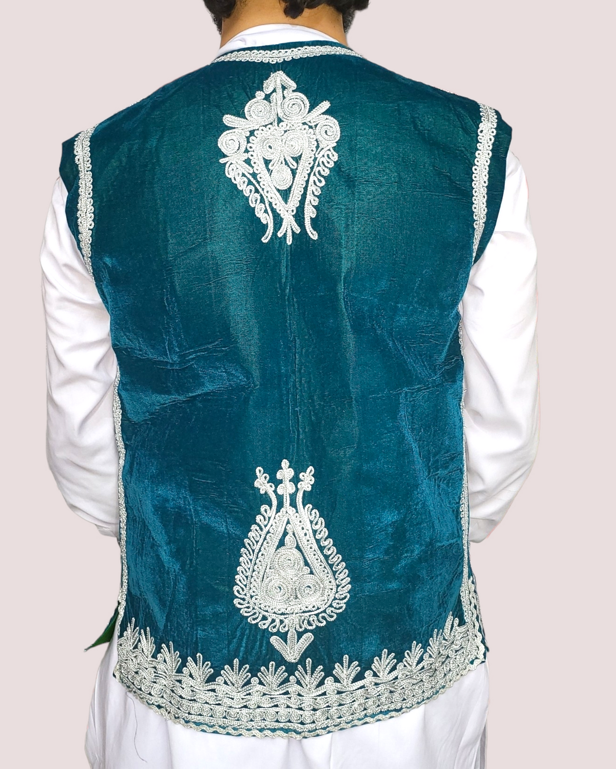 Torquoise Velvet Charma Dozi Vest