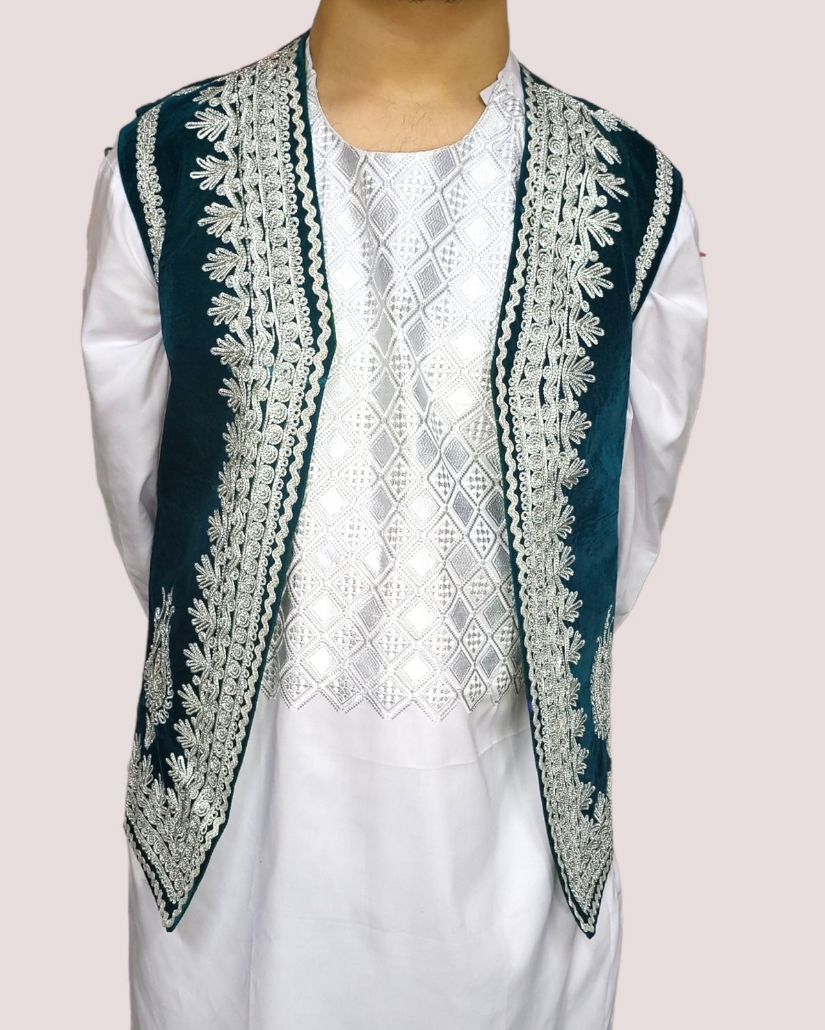 Torquoise Velvet Charma Dozi Vest