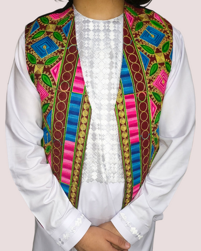 Embroidery Multi Vest