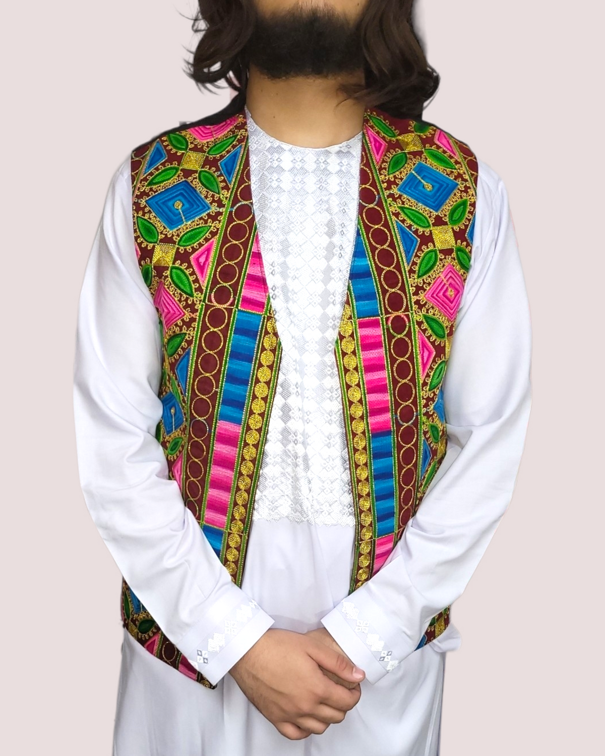 Embroidery Multi Vest