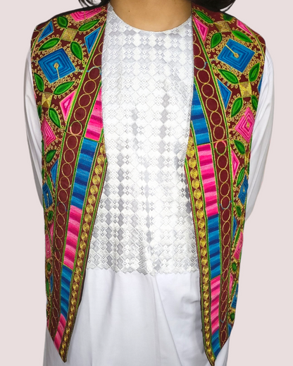 Embroidery Multi Vest