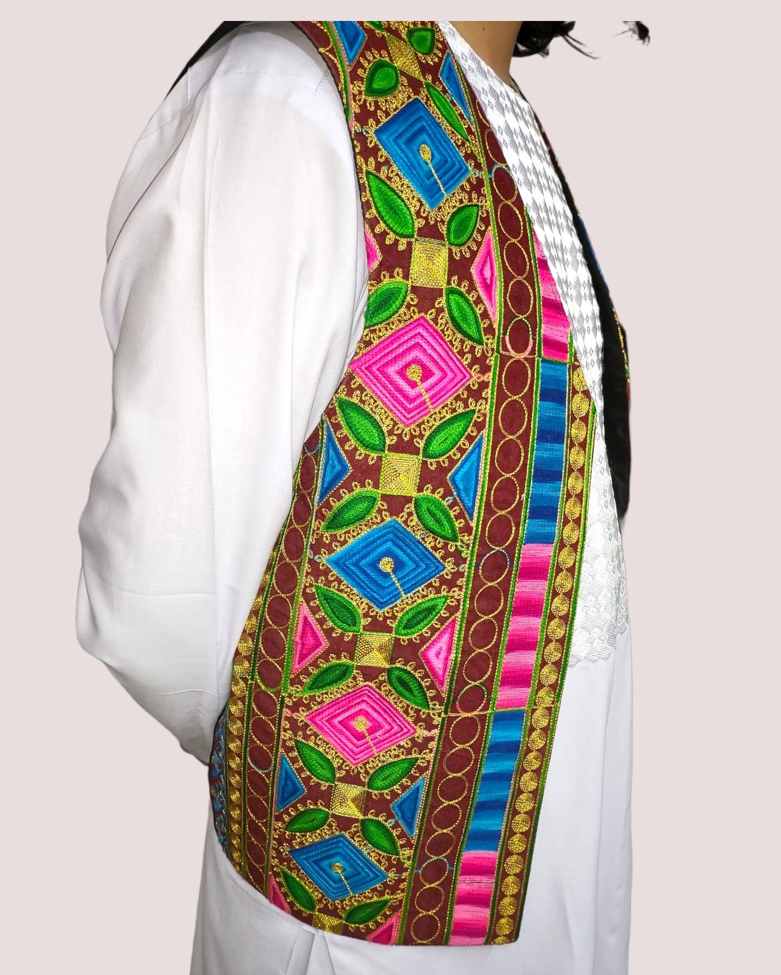 Embroidery Multi Vest