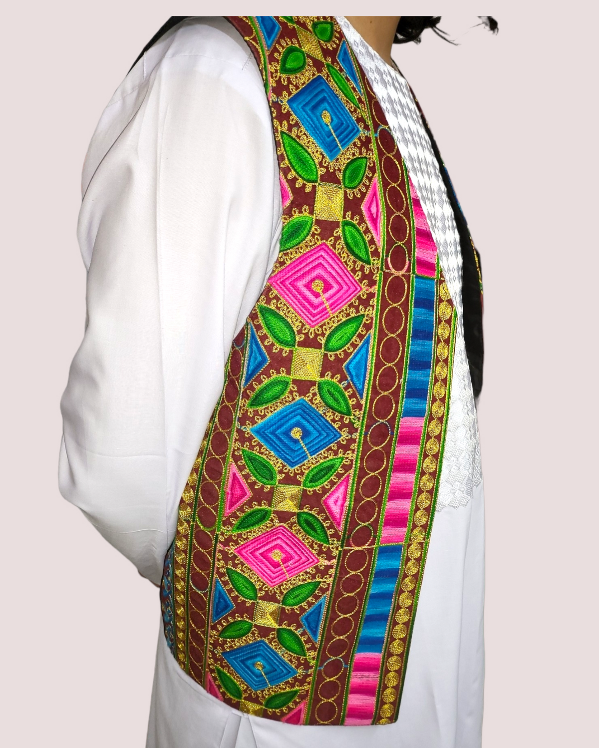 Embroidery Multi Vest