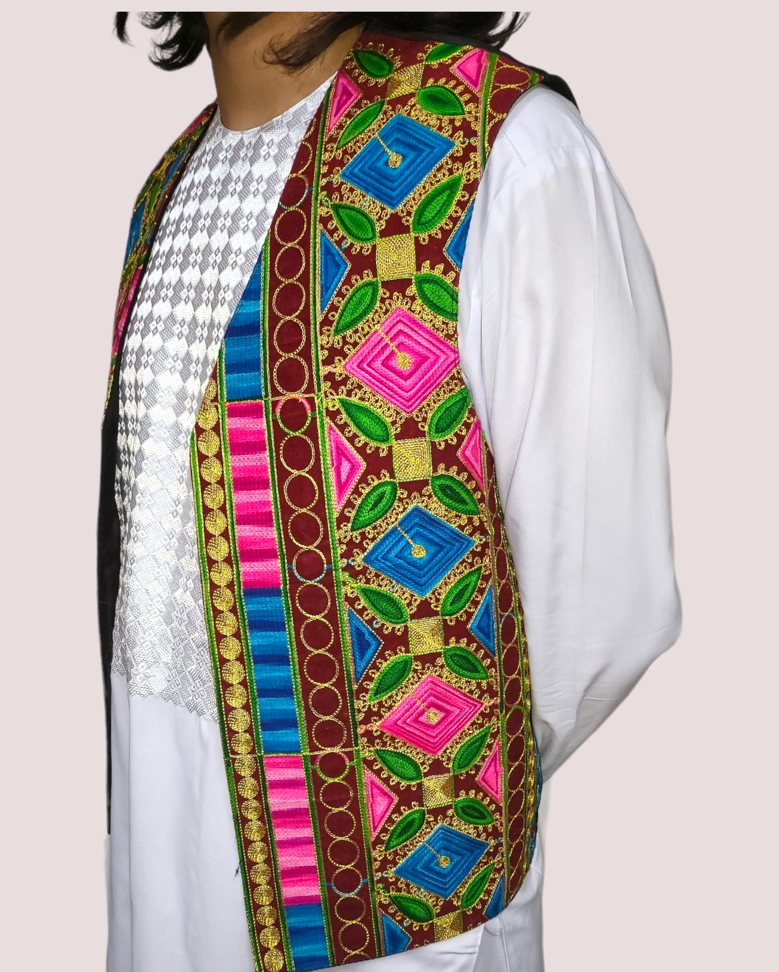 Embroidery Multi Vest