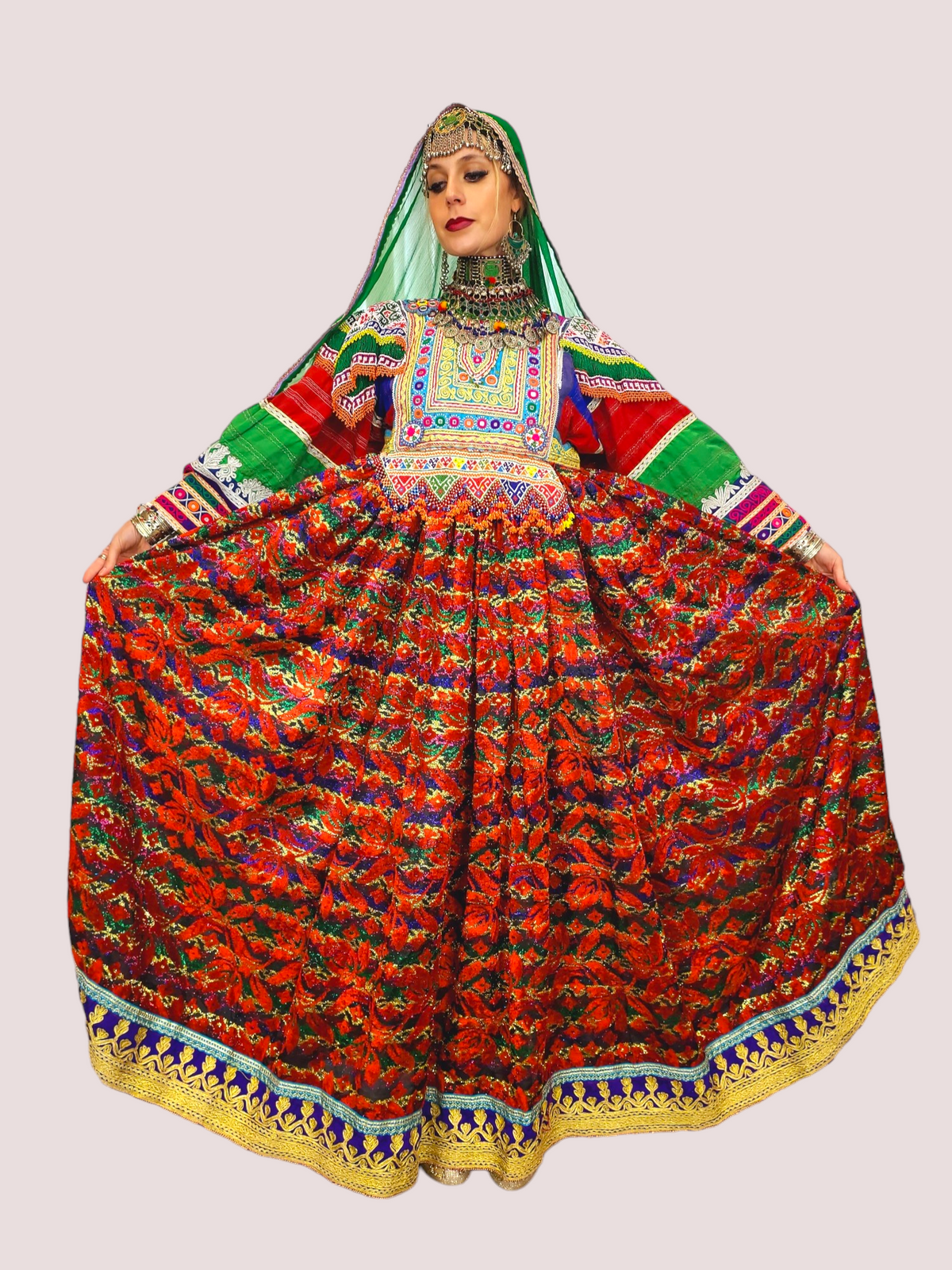 Gaach Bakhmal Kuchi Dress