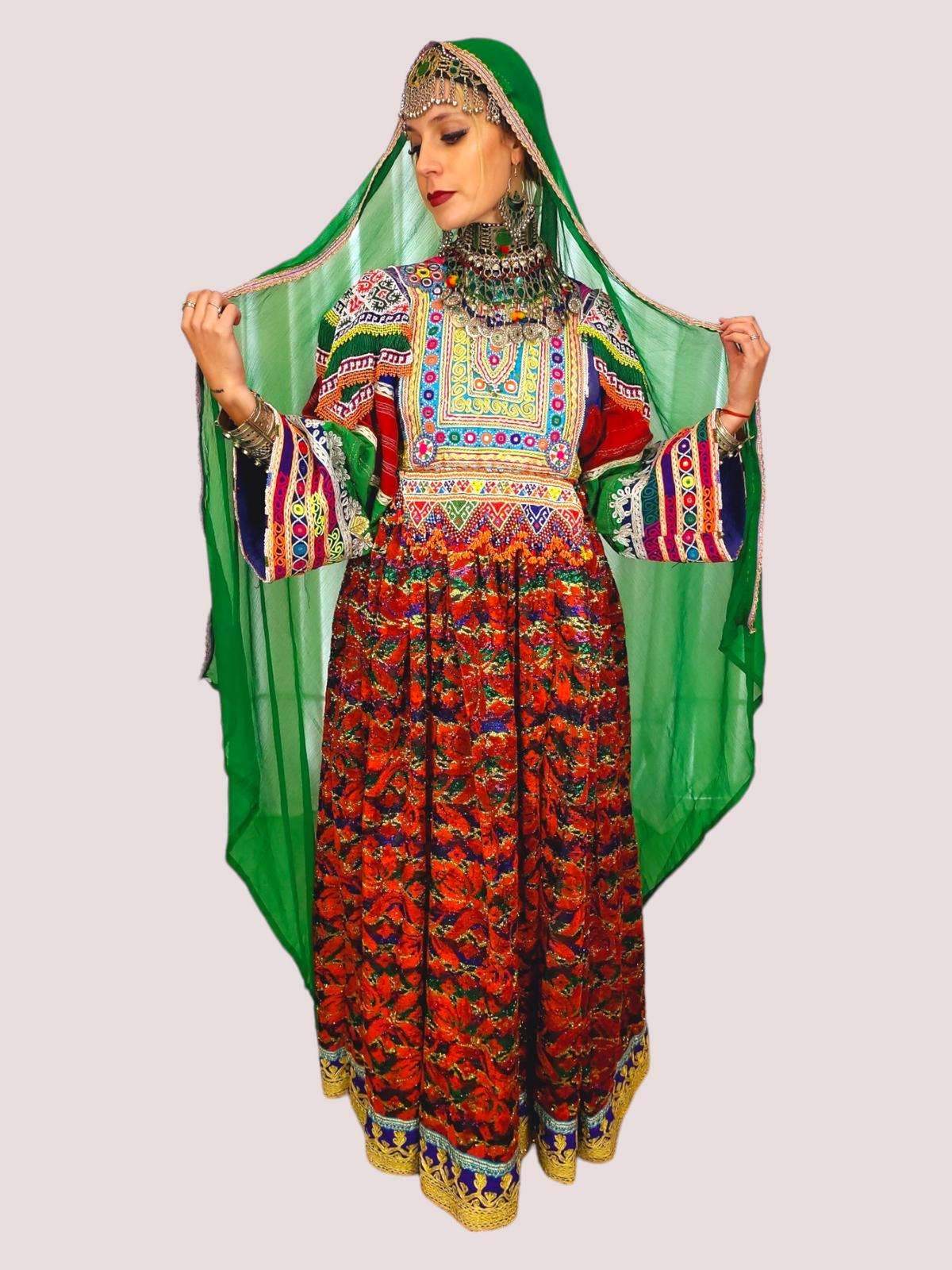Gaach Bakhmal Kuchi Dress