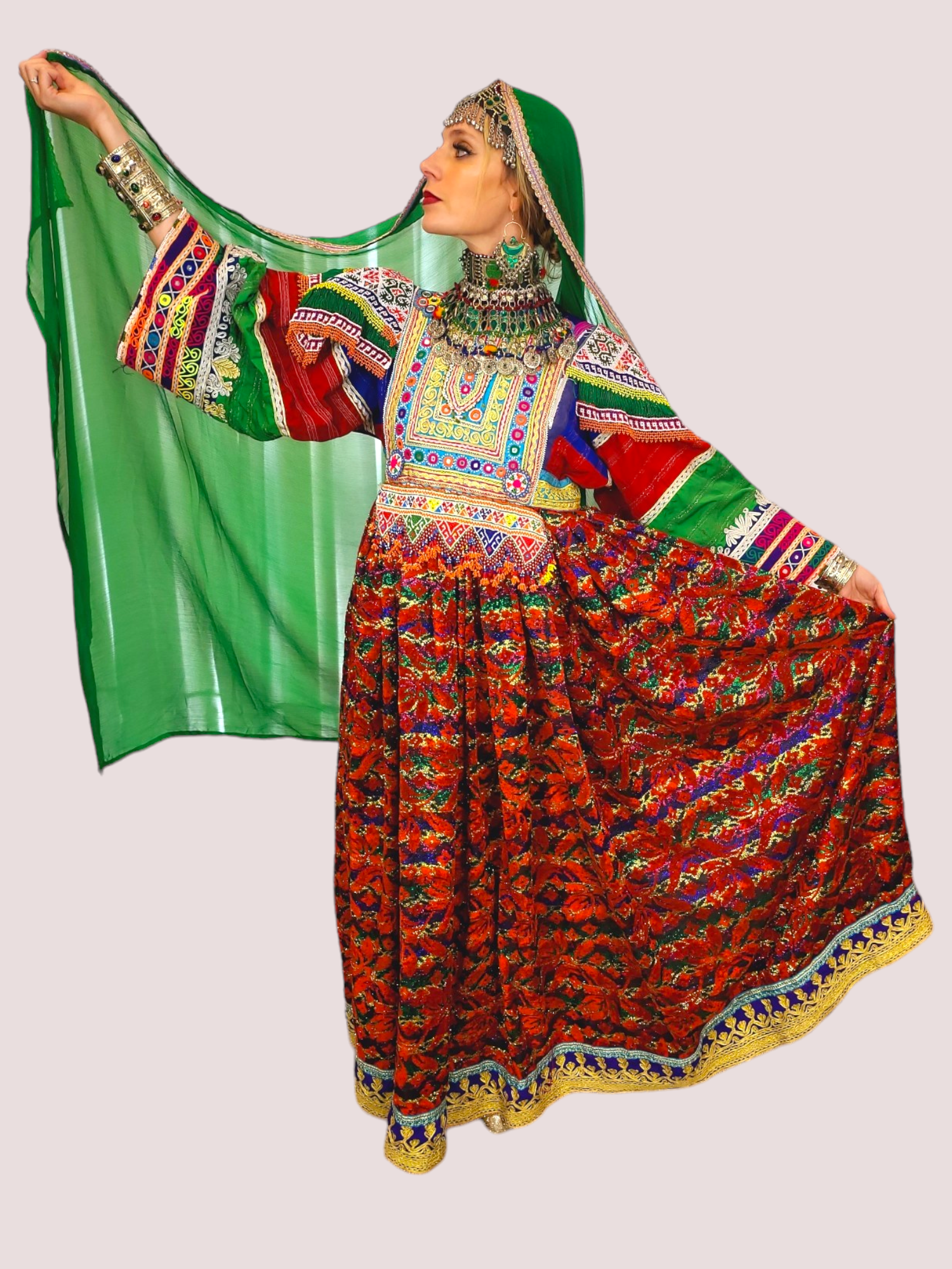 Gaach Bakhmal Kuchi Dress