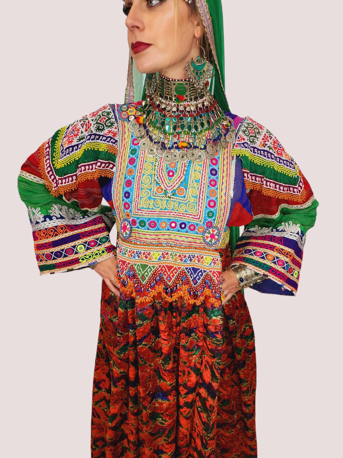 Gaach Bakhmal Kuchi Dress