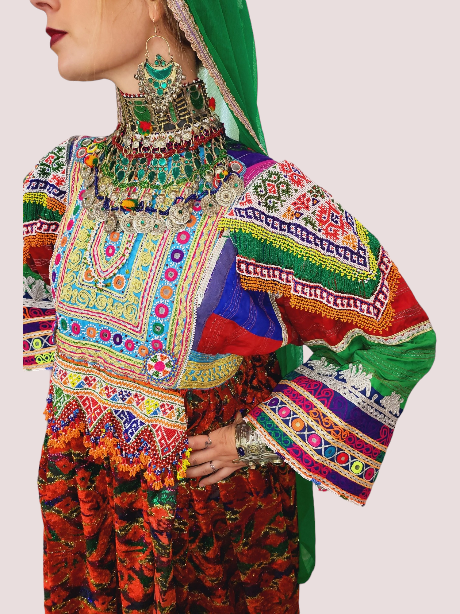 Gaach Bakhmal Kuchi Dress