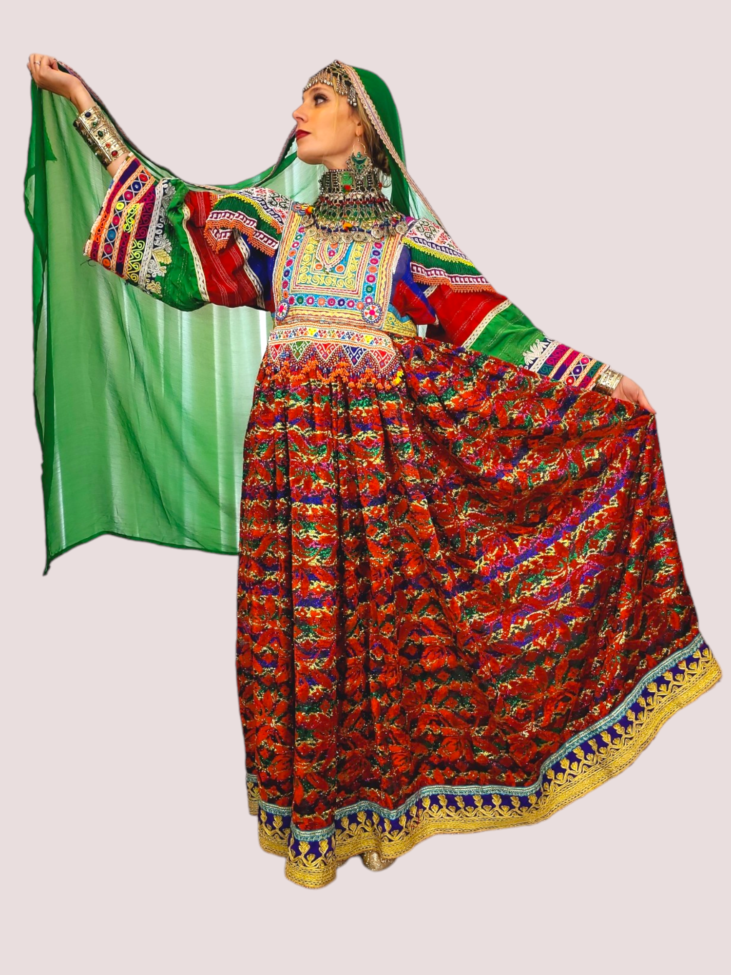 Gaach Bakhmal Kuchi Dress