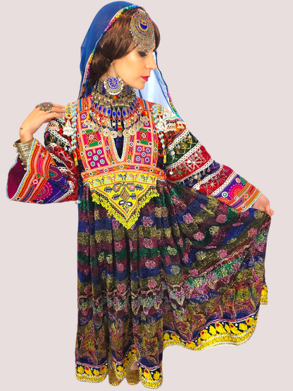 Multi Zari Kuchi Dress