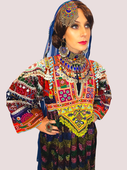 Multi Zari Kuchi Dress
