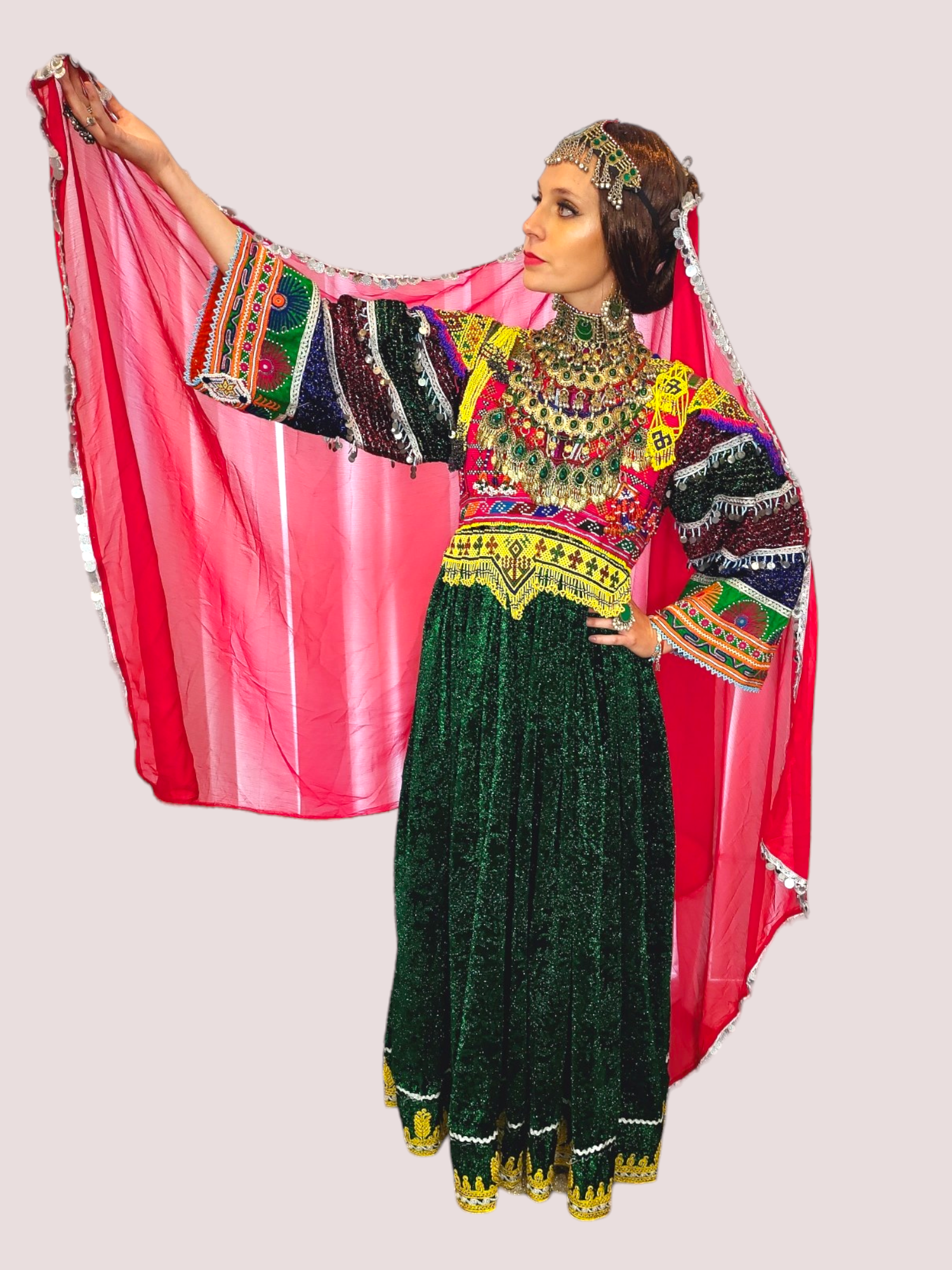 Zari Bakhmal Kuchi Dress