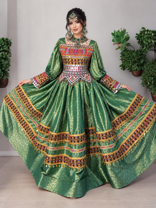 Green Bridal Dress