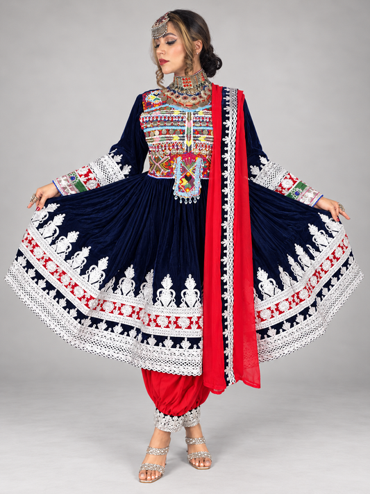 Dark Navy Light Bakhmal