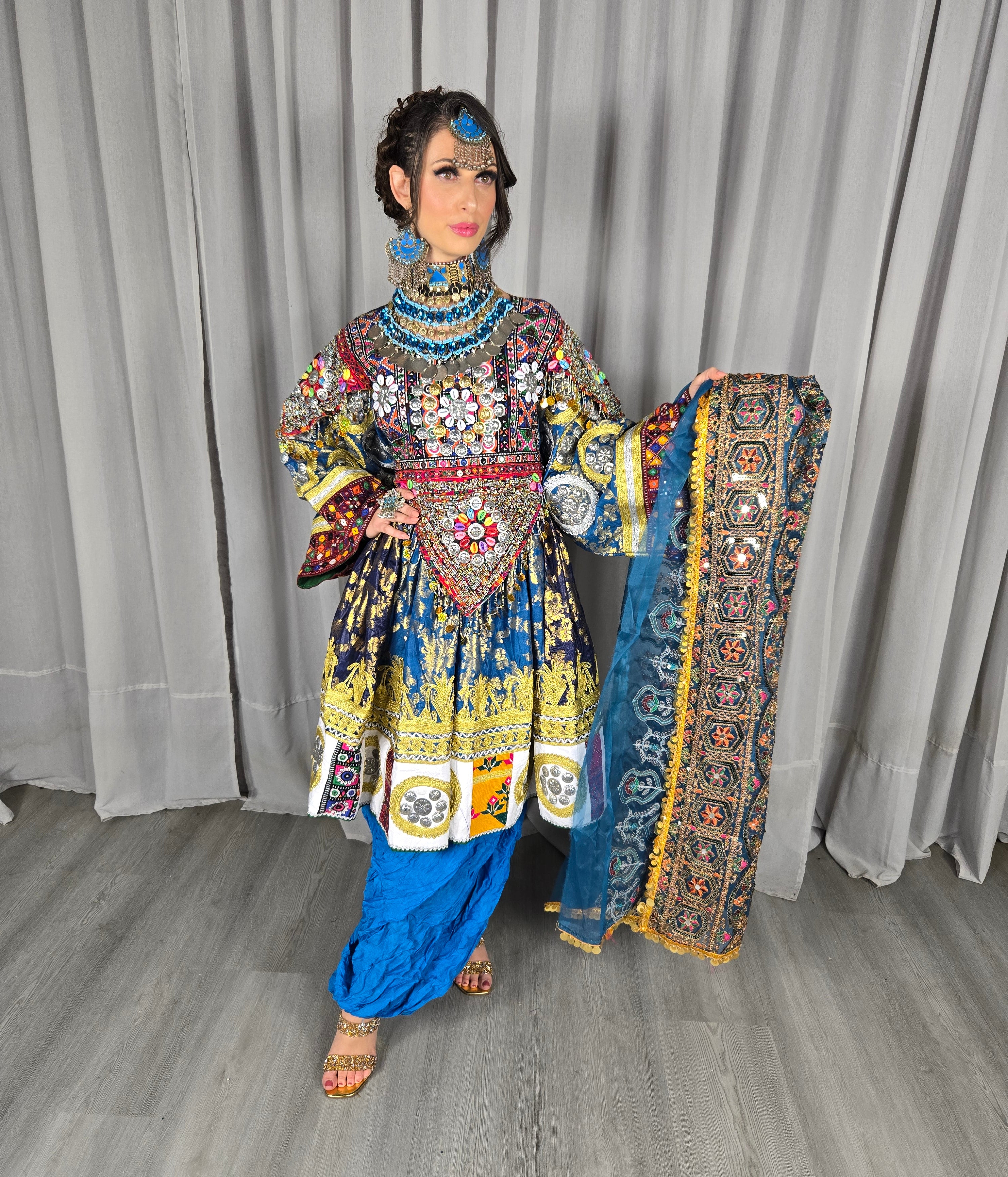 Plated Banaras Dress #8