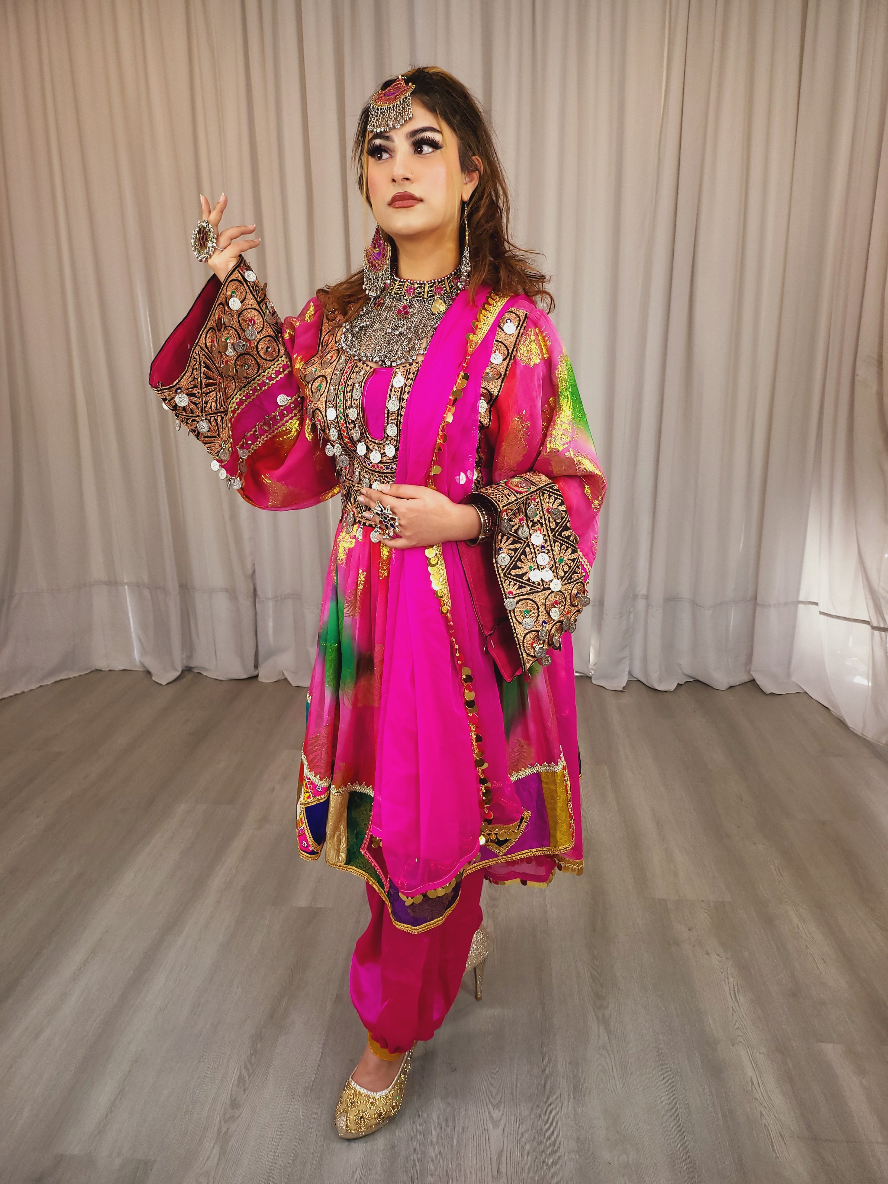 Hot Pink Barosha Dress