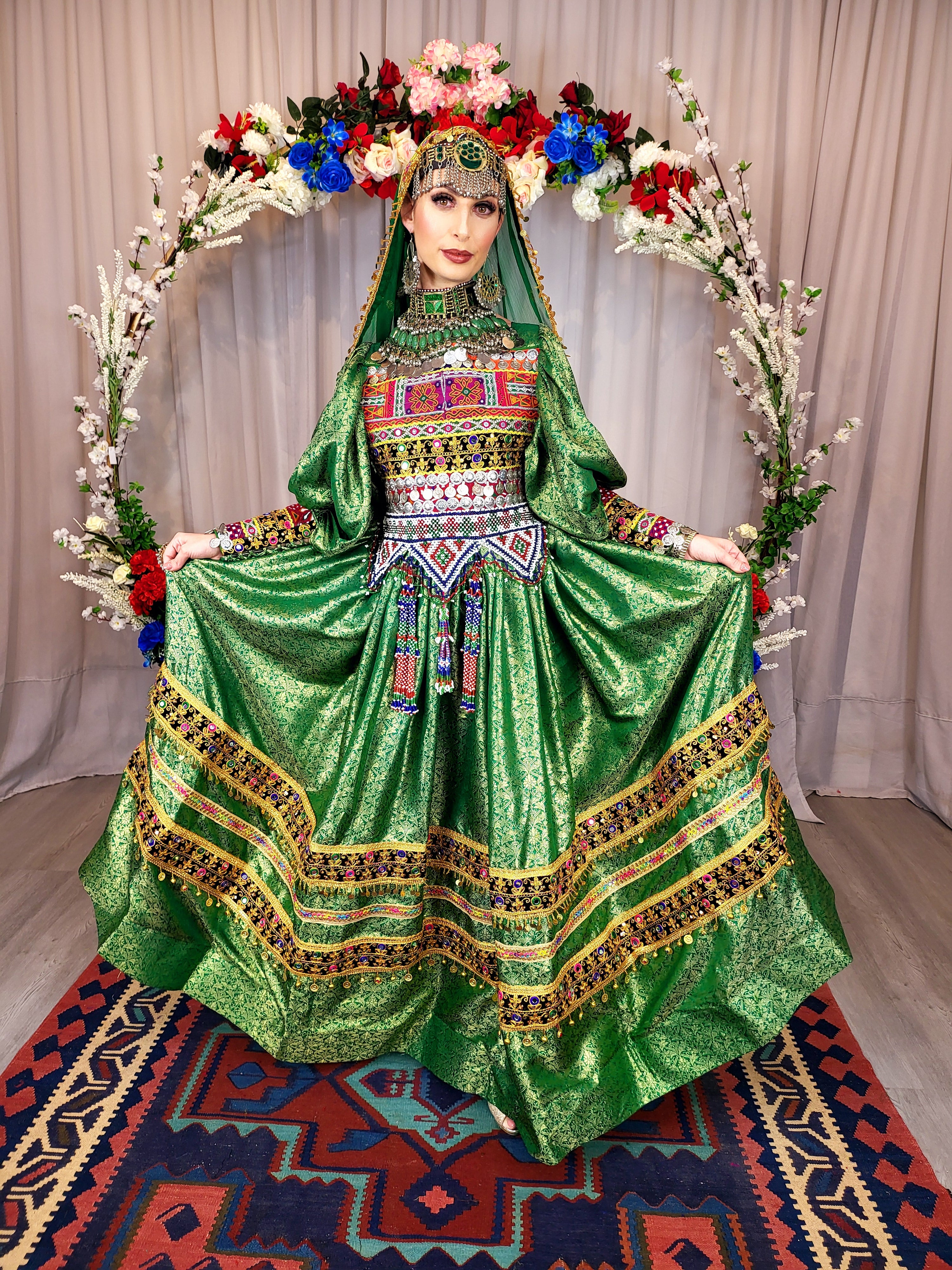 Green Bridal Dress