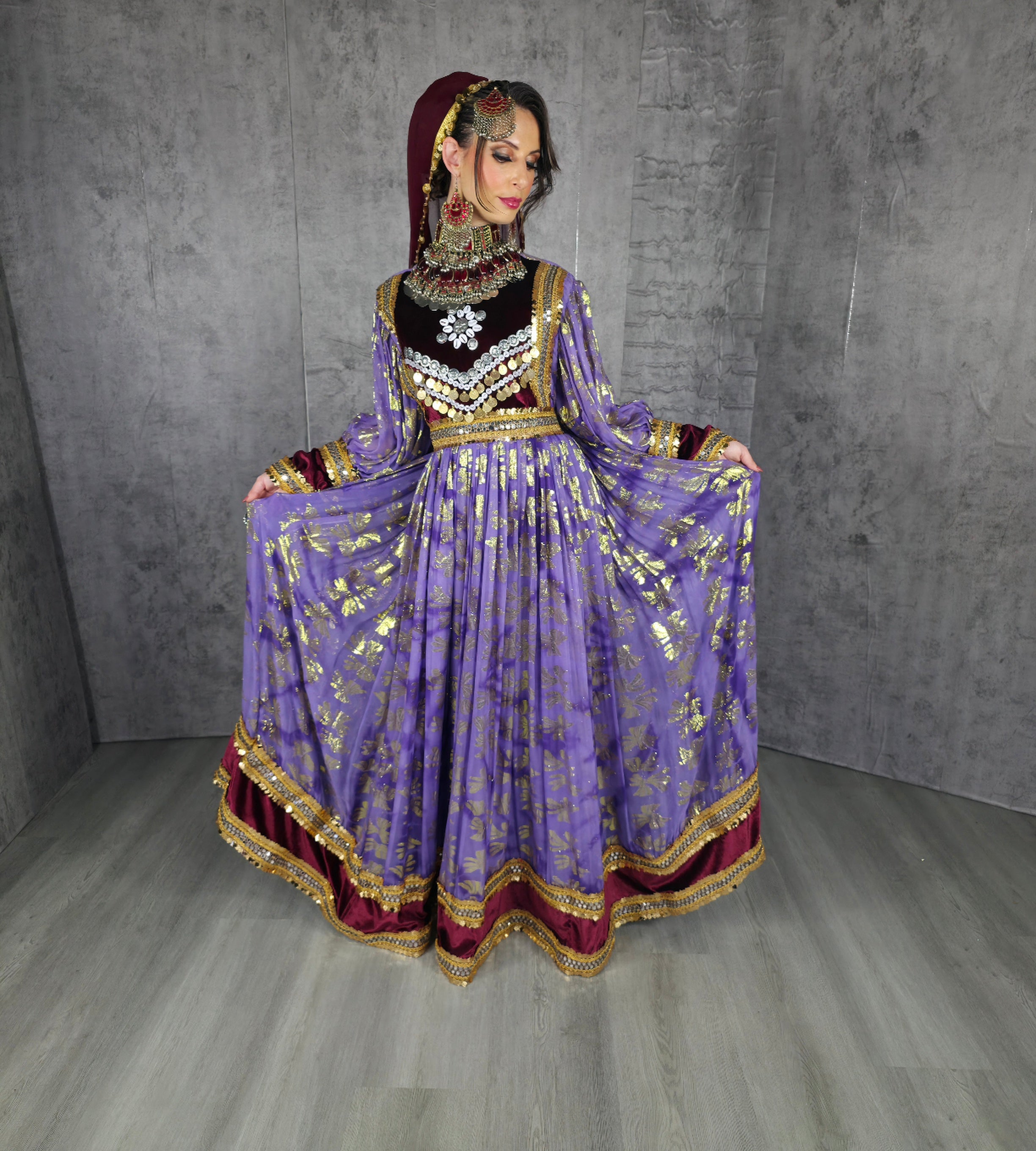 Purple/Maaroon Barosha