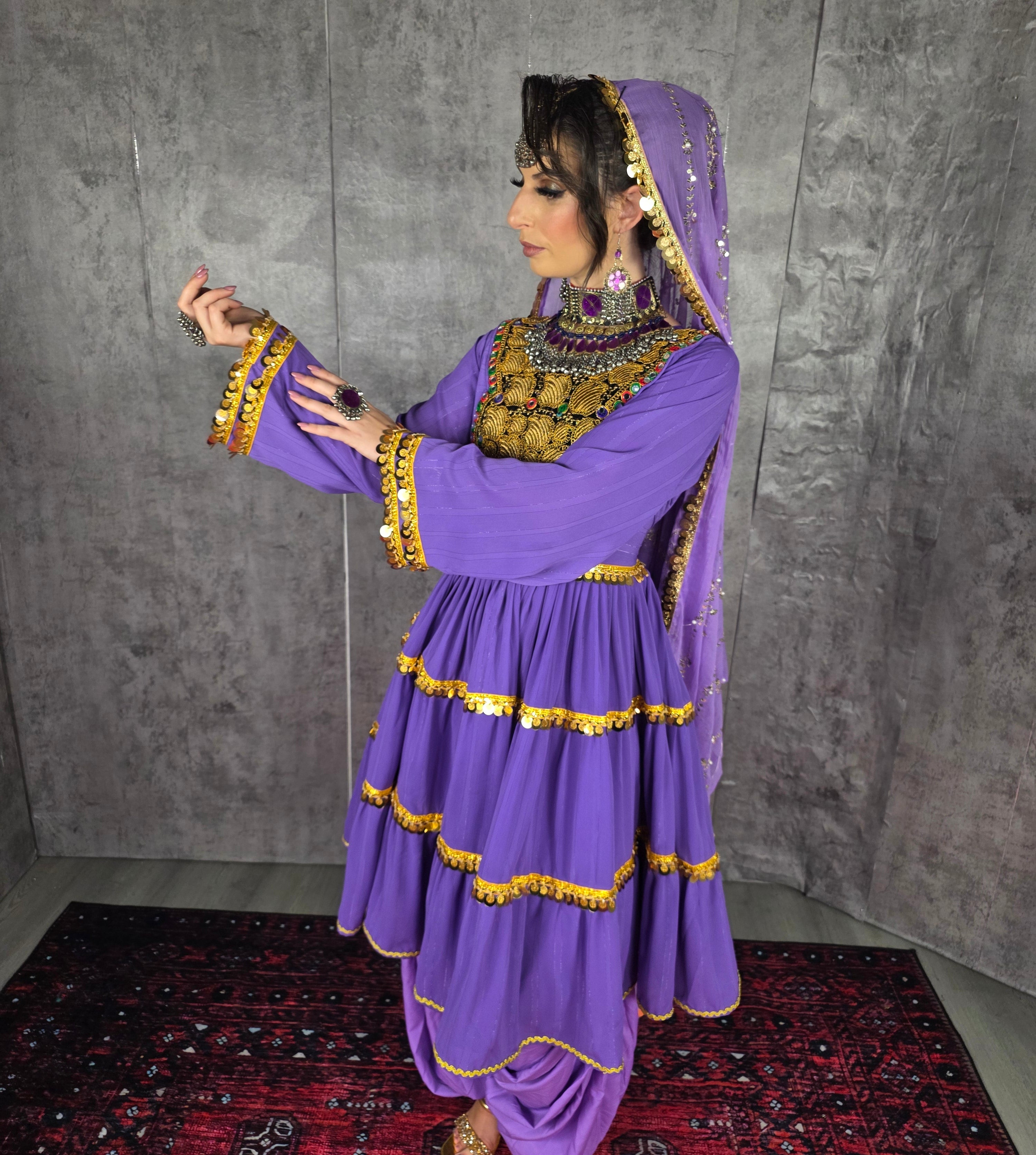 Flowy Short Light Purple