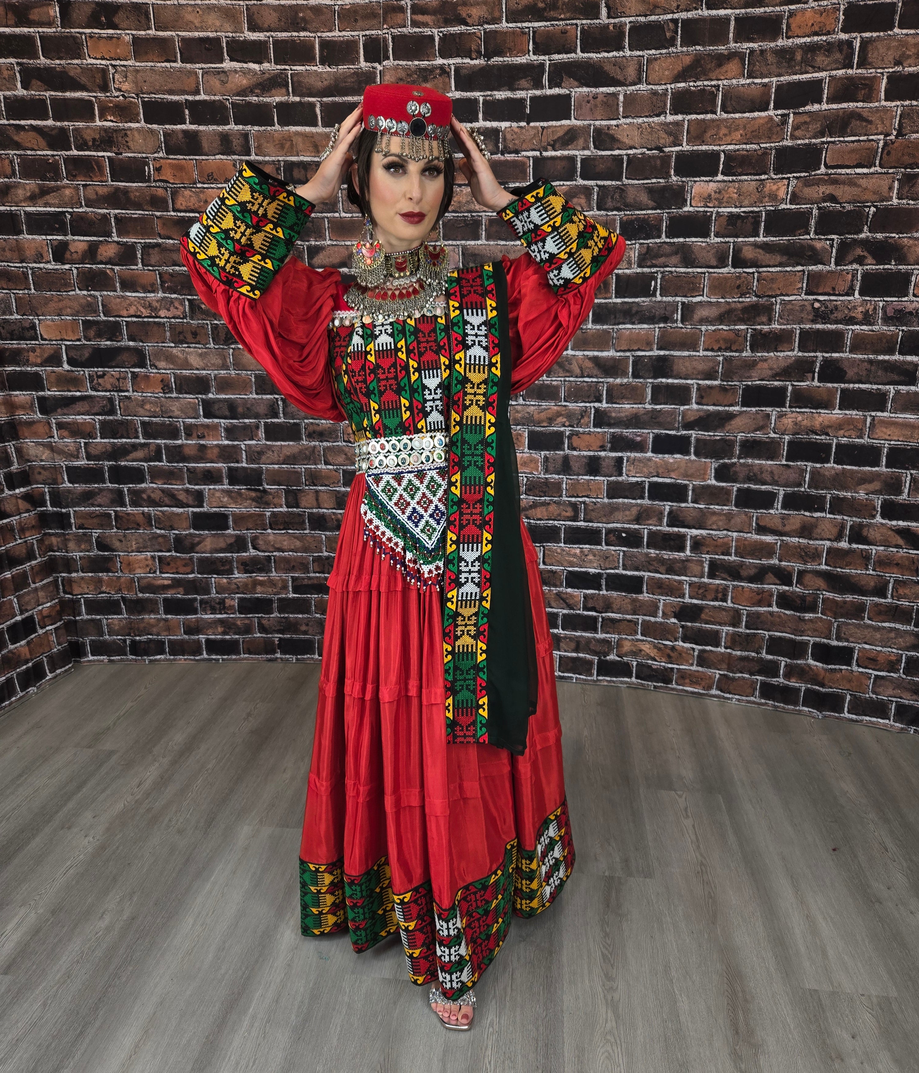 Red Laila Metin Dress