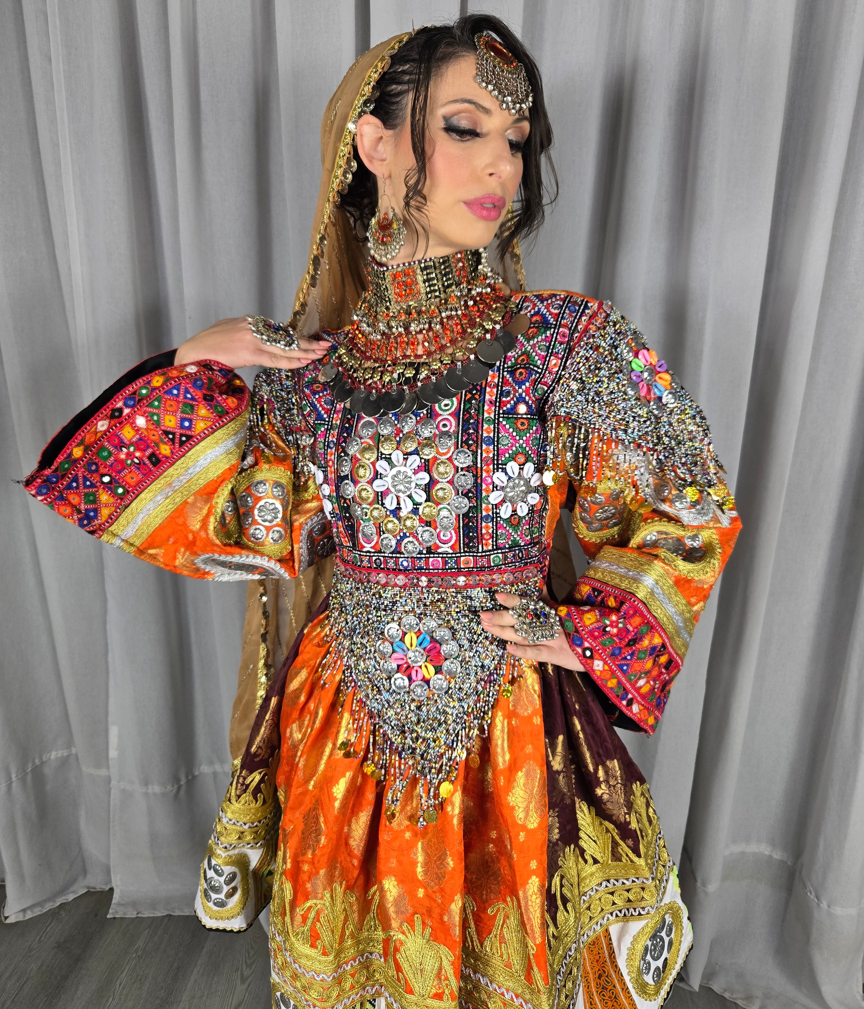 Plated Banaras Dress #3
