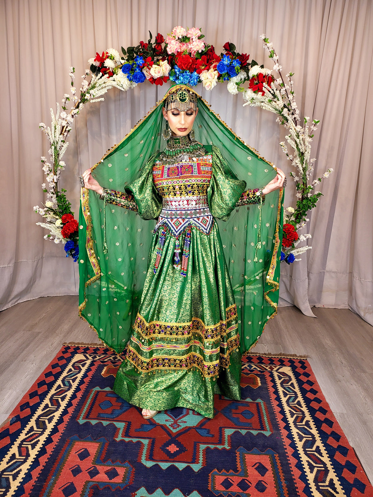 Green Bridal Dress