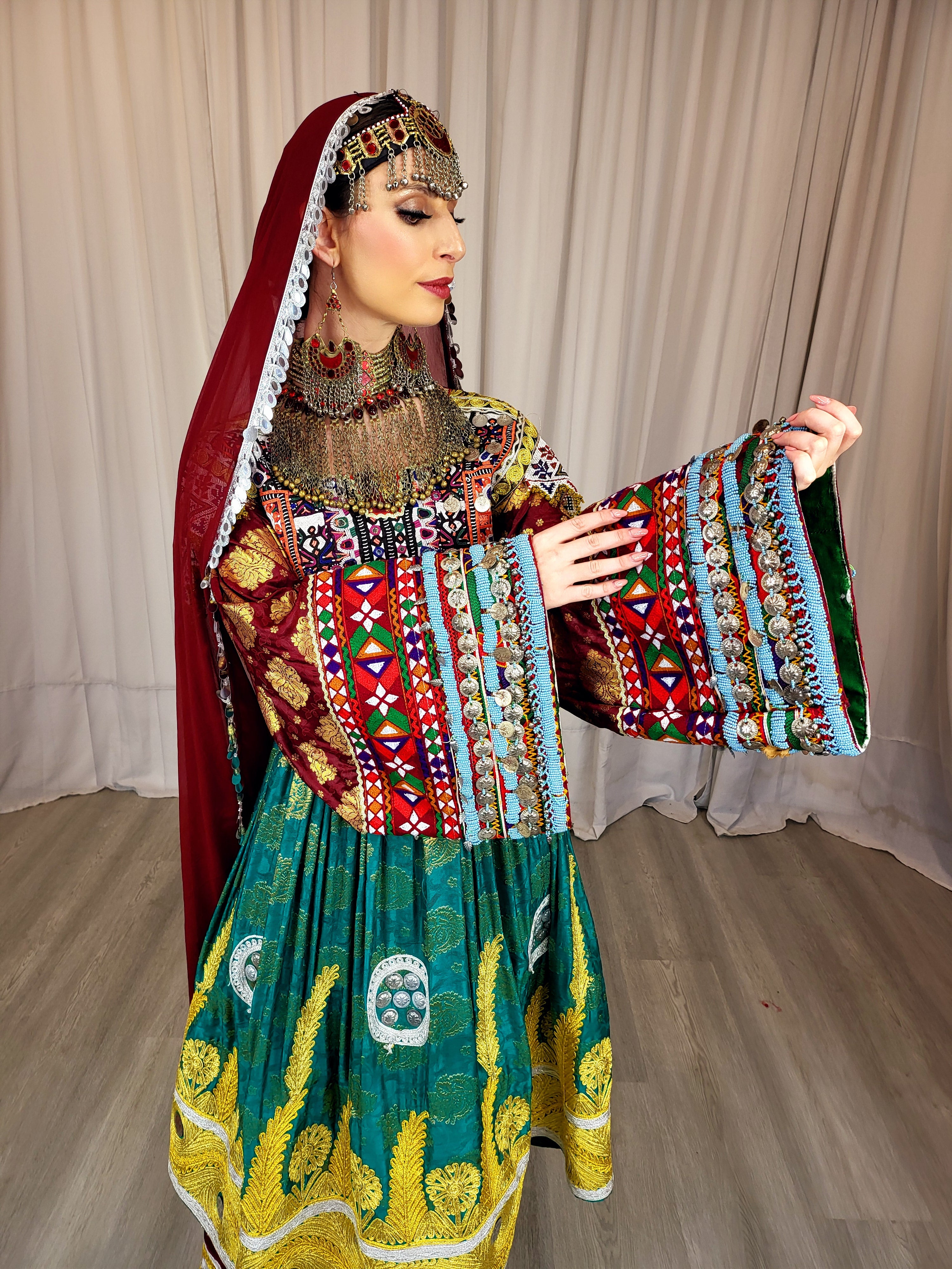 Zangali Maroon Dress